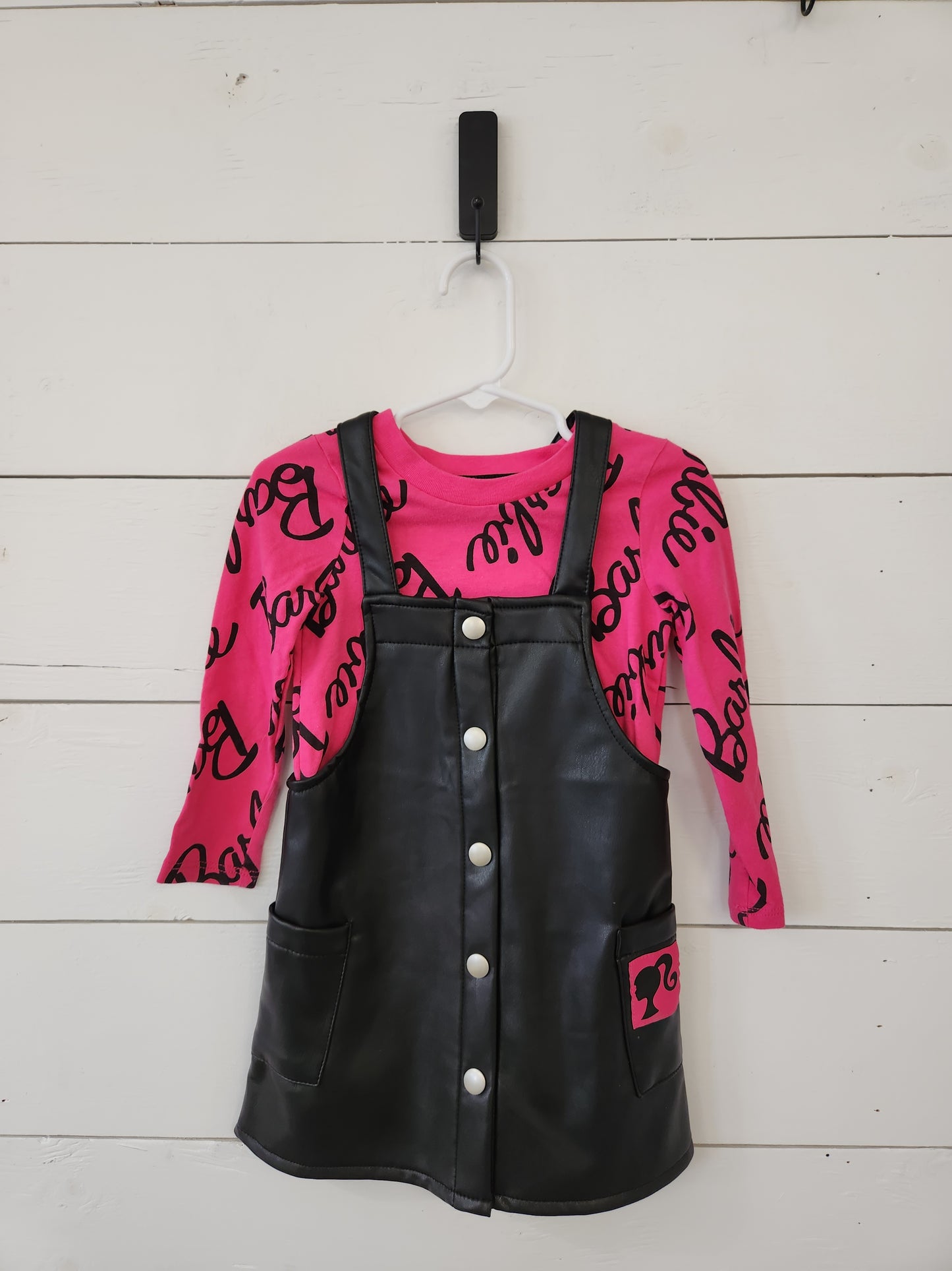 Size 2t | Barbie Long Sleeve Shirt and Dress Set
