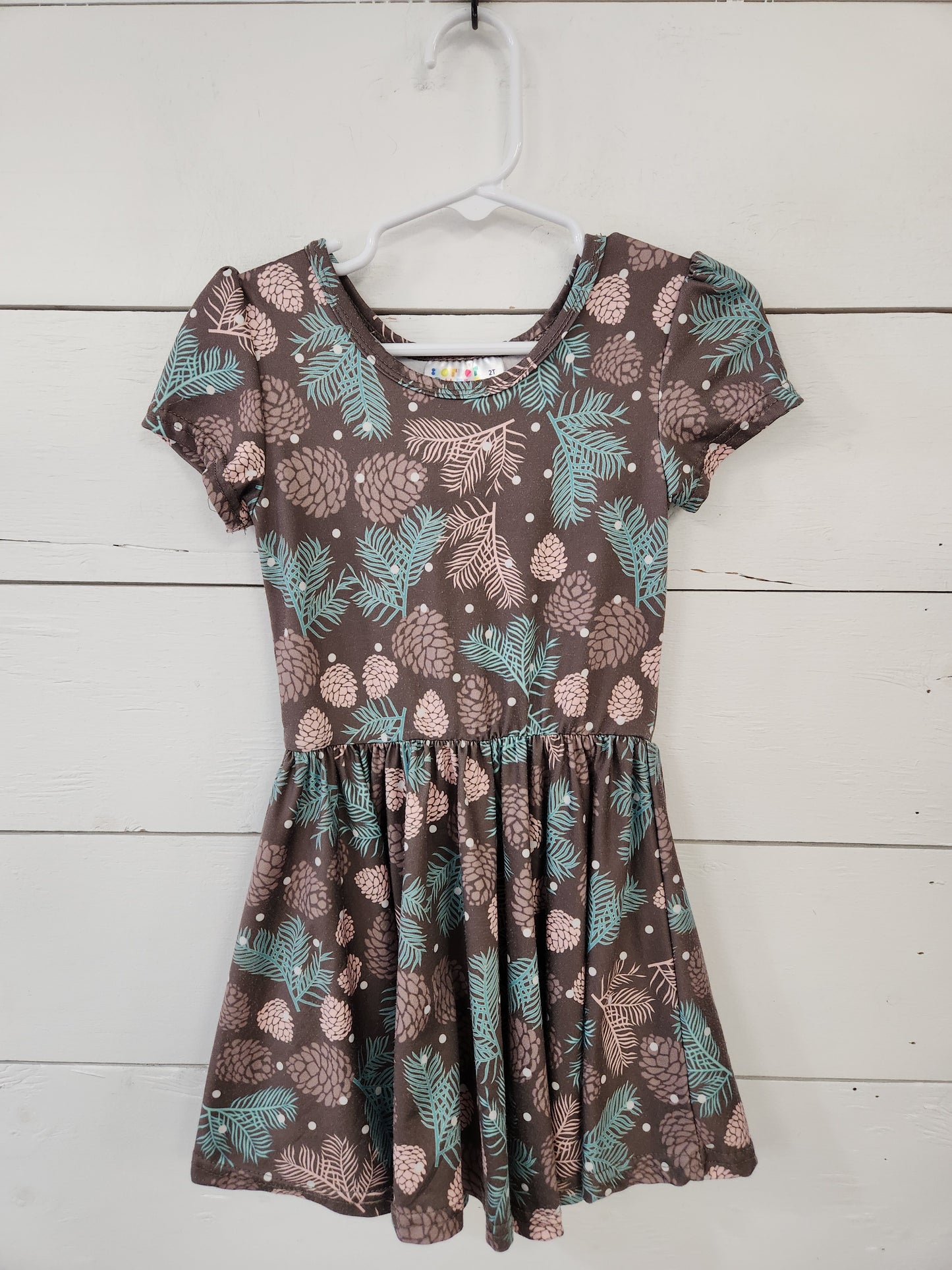 Size 2t | DotDotSmile Pine Dress