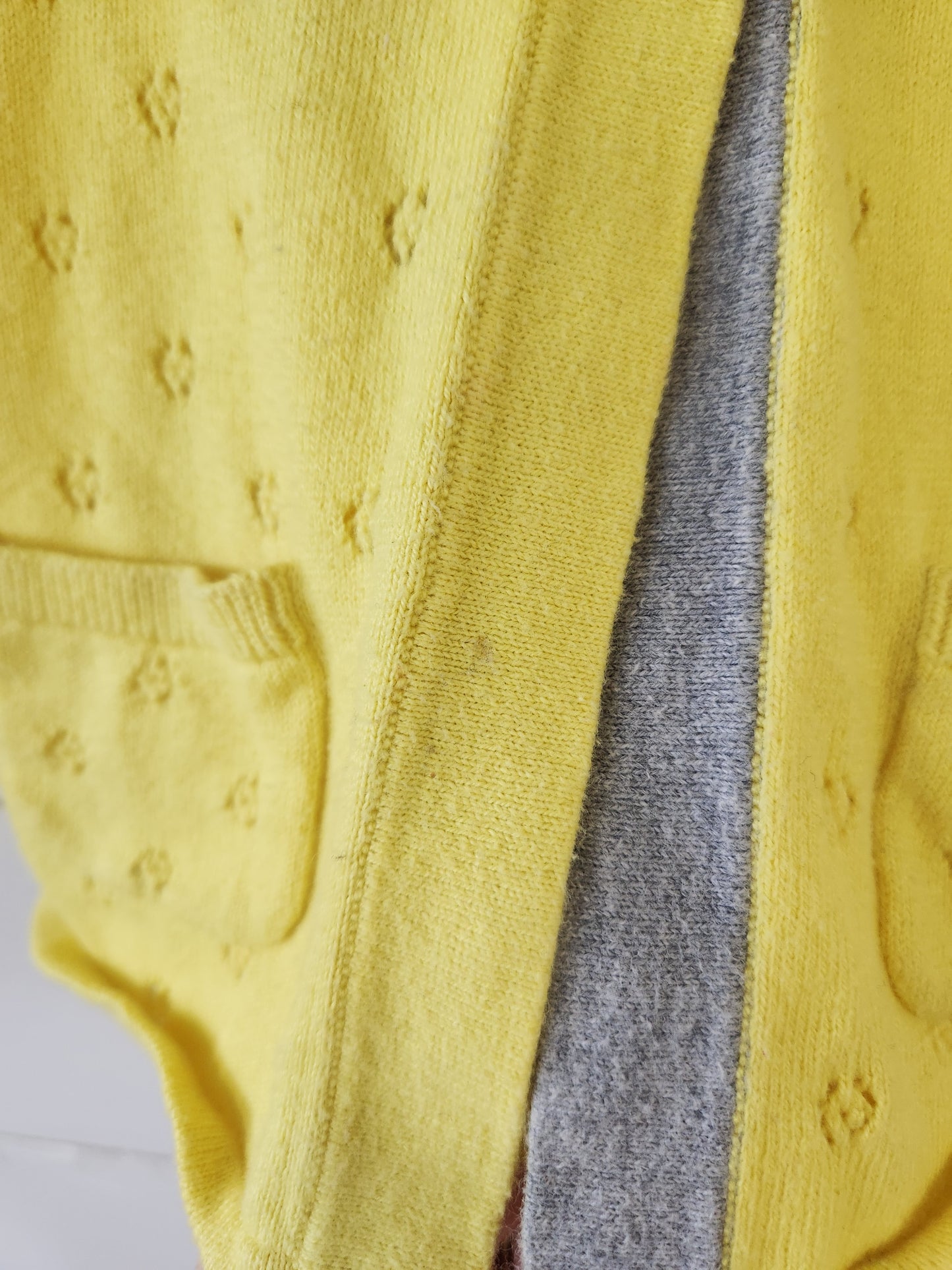 Size 1-2t | Mini Boden Yellow Cardigan *stain