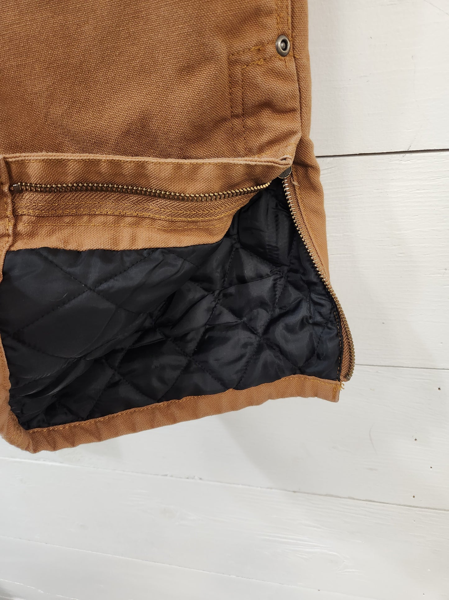 Size 5 | Carhartt Tan Insulated Overalls *staining