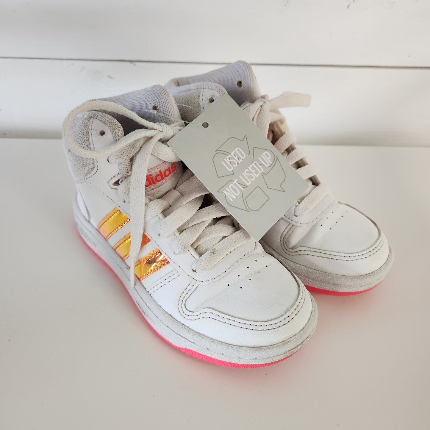 Size 11 | Adidas White & Pink Tennis Shoes