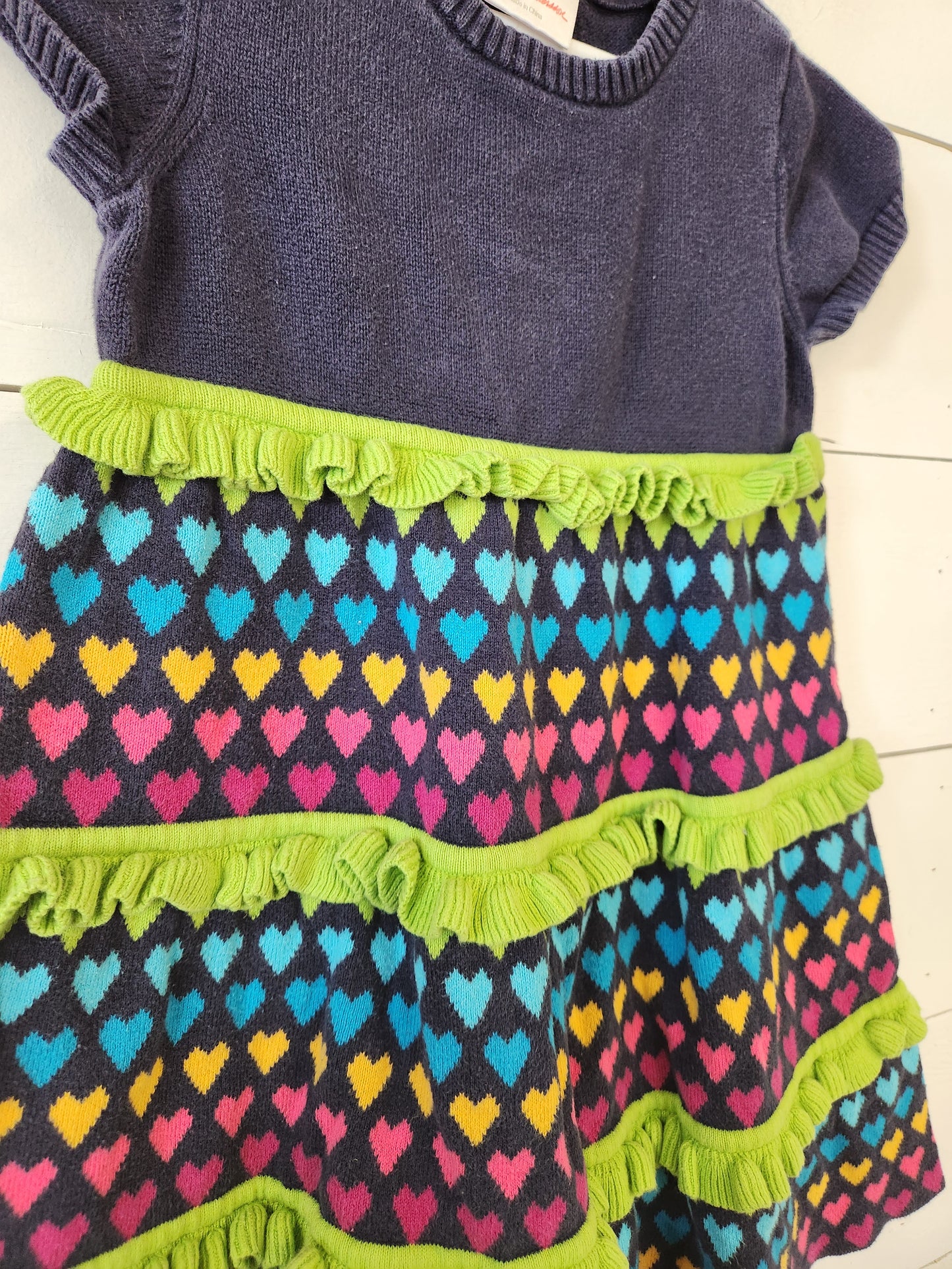 Size 4t | Hanna Andersson Knit Dress Hearts