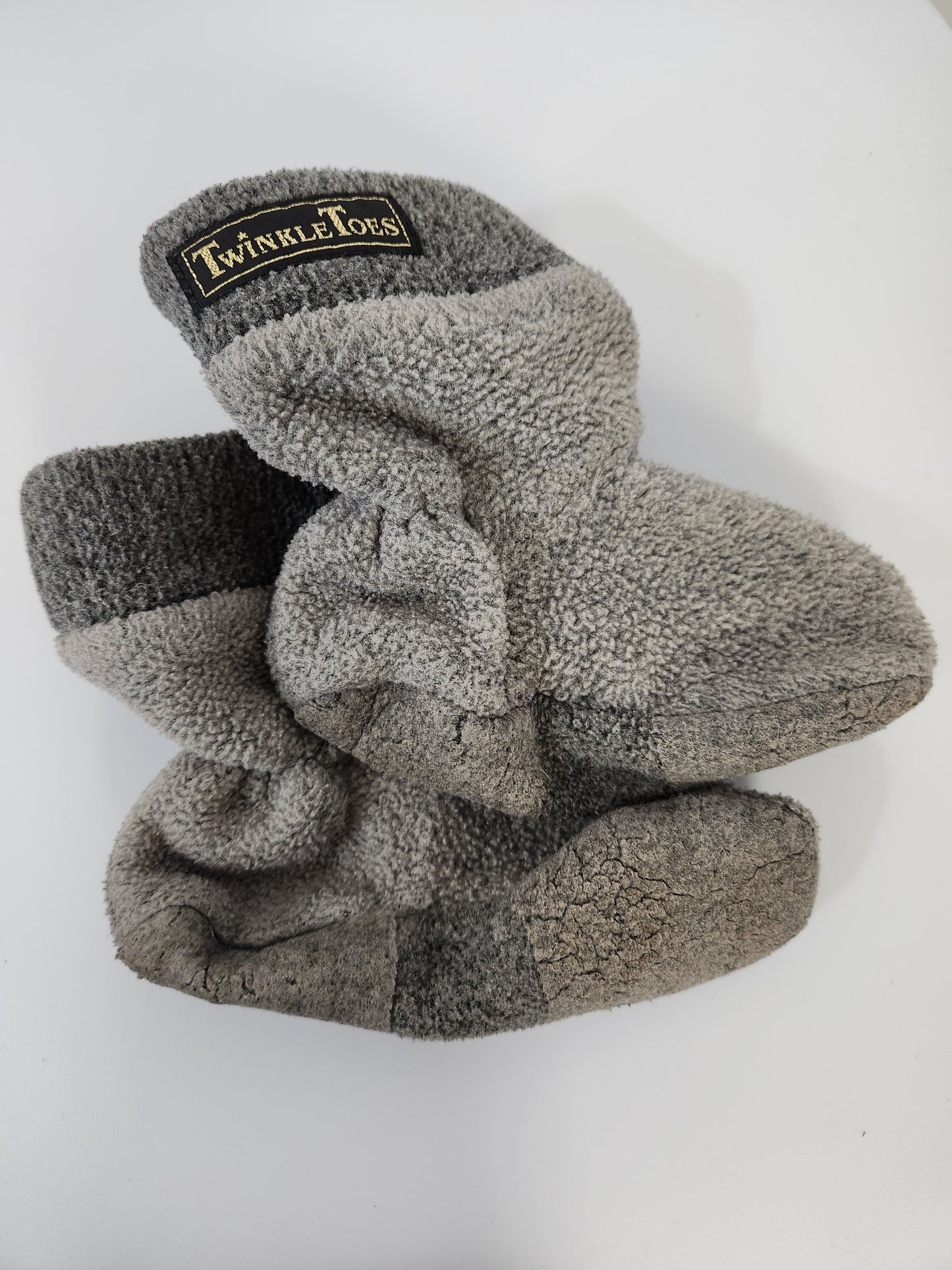 Size 4-5 | Twinkle Toes Grey slipper socks