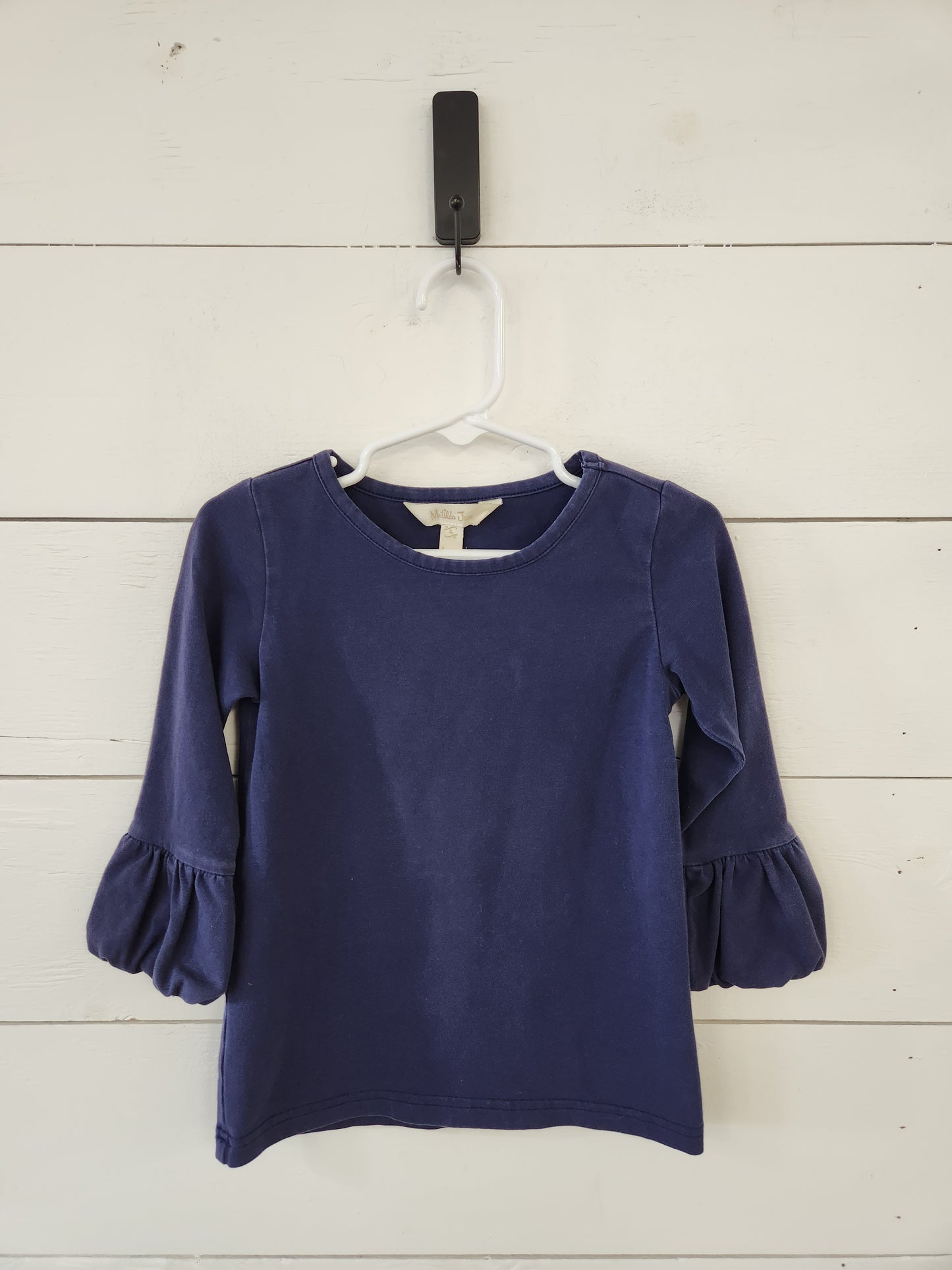 Size 4t | Matilda Jane Navy Bubble Sleeve Shirt