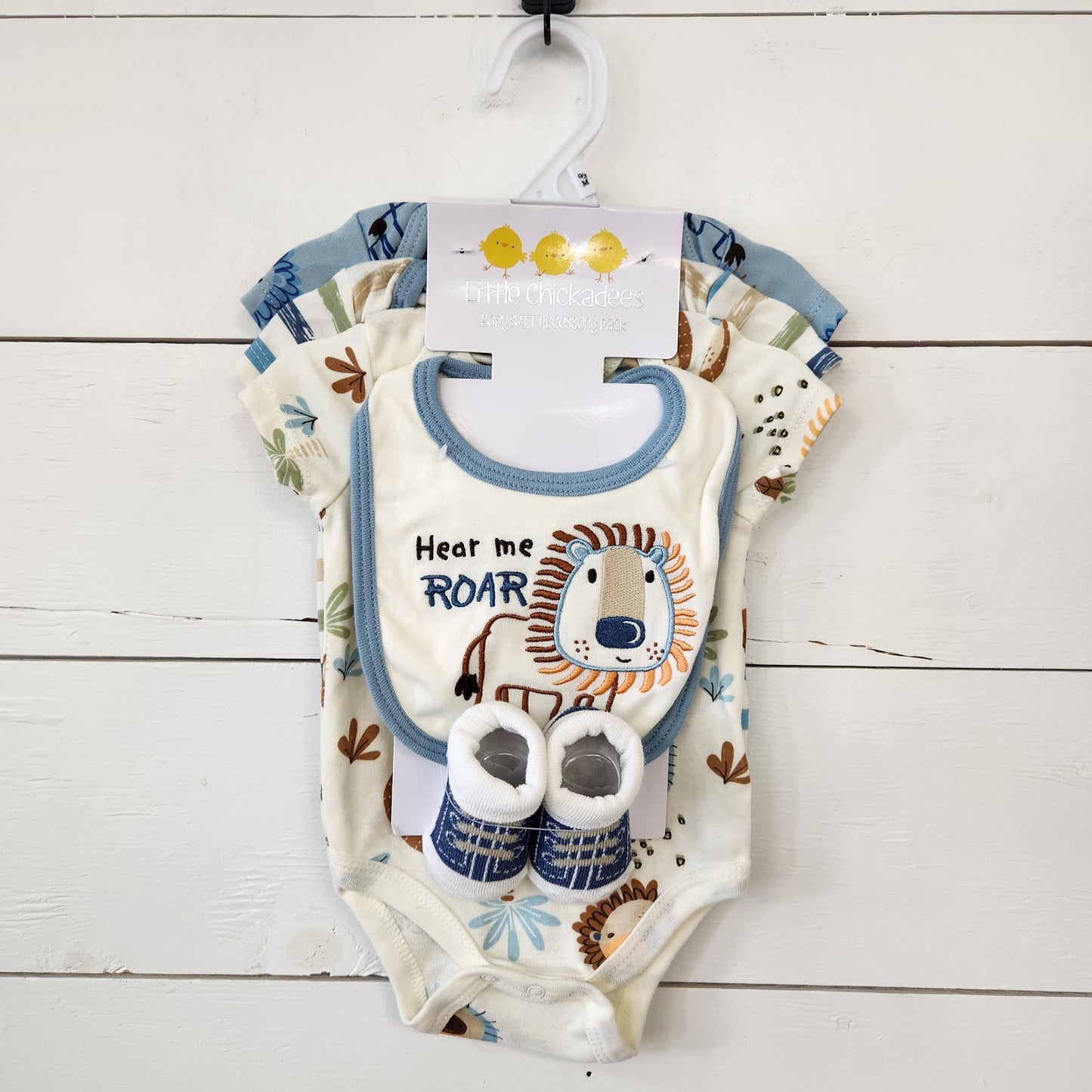 Size 0-3m | Little Chickadees Body Suit & Accessory Pack