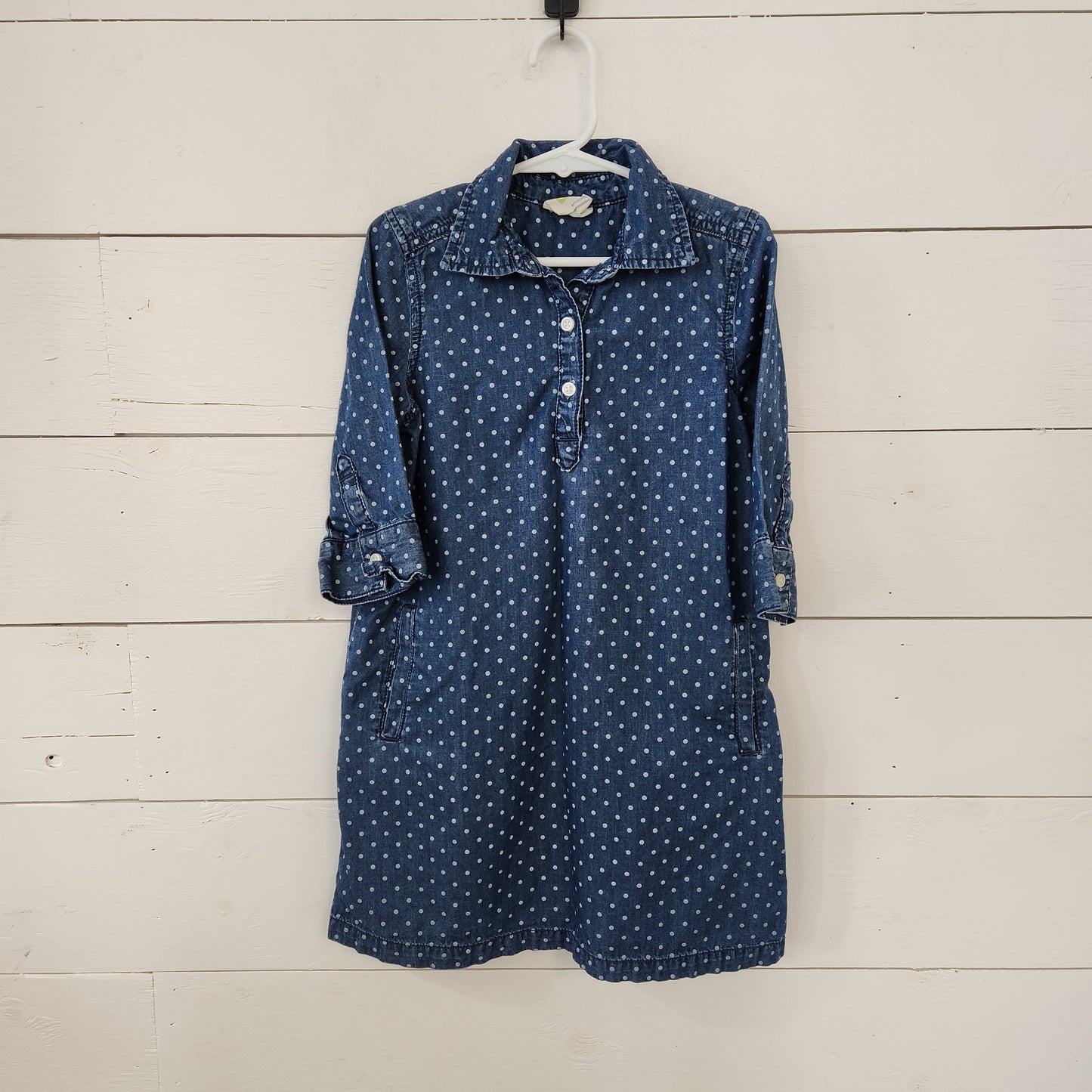 Size 6 | Crazy 8 Polka Dot Denim Dress