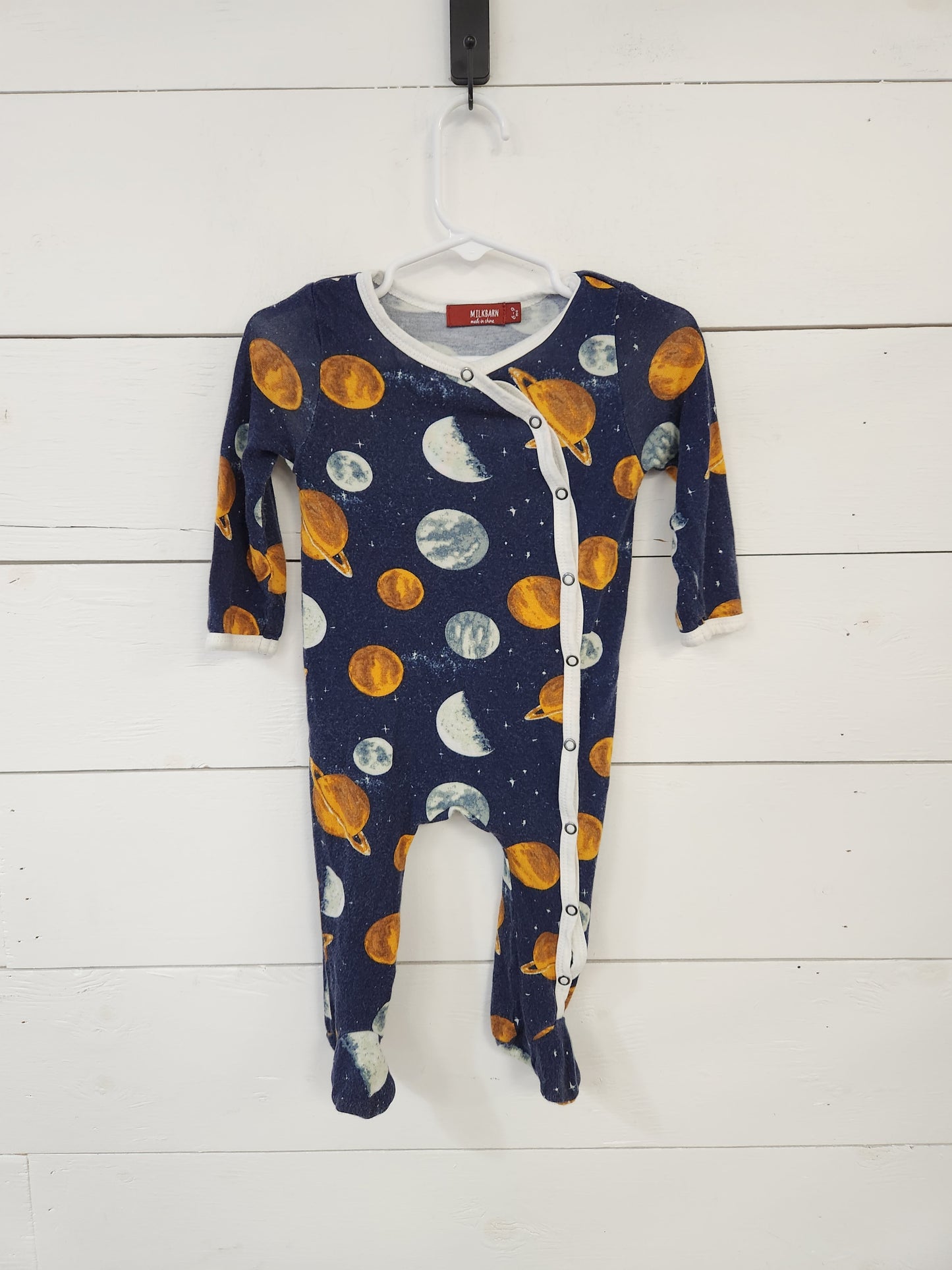 Size 6-9m | Milkbarn Space Footie