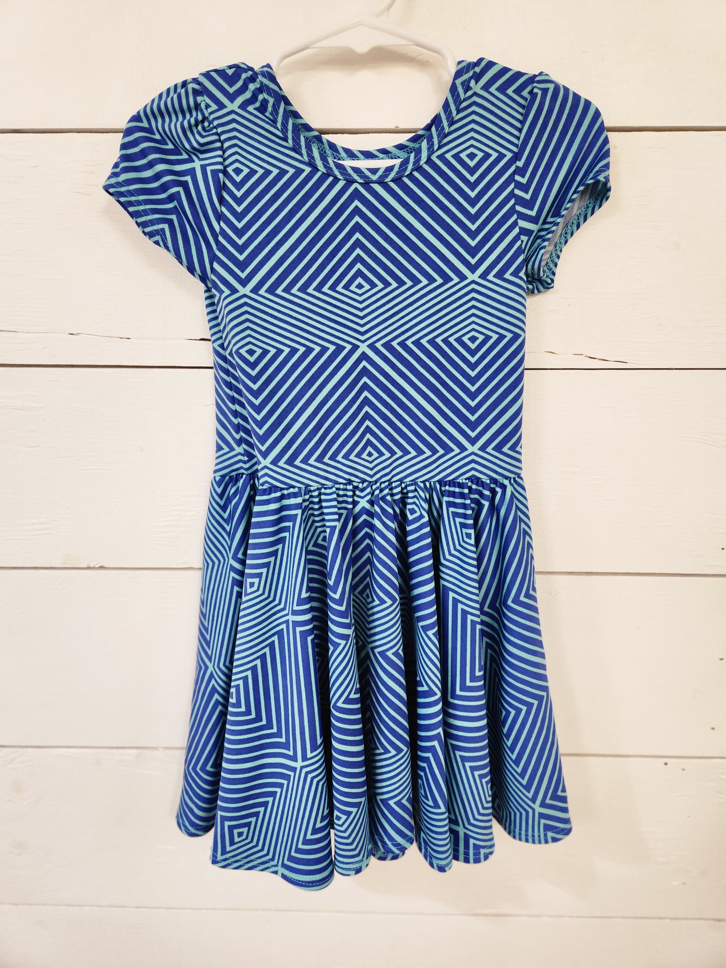 Size 2t | DotDotSmile NWT Blue Illusion Dress