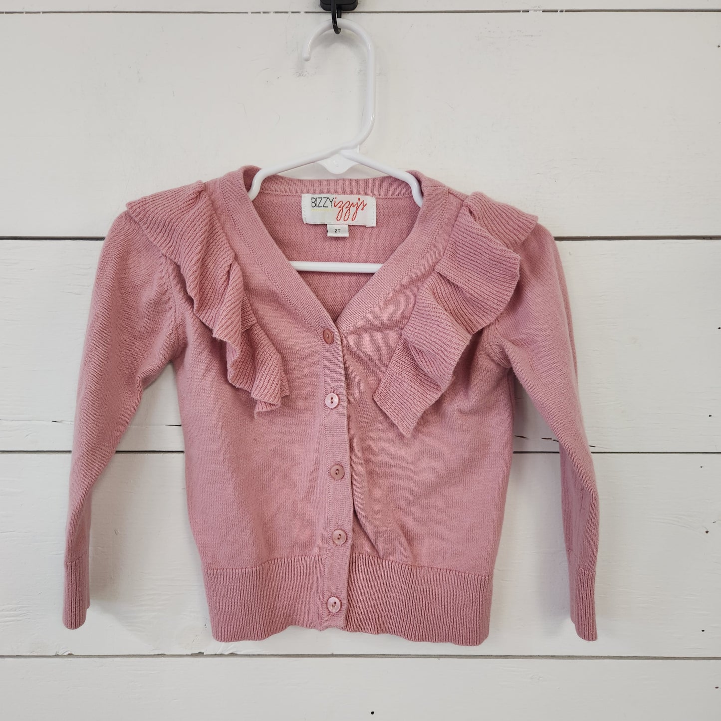 Size 2t | Bizzy Izzy Pink Ruffled Sweater