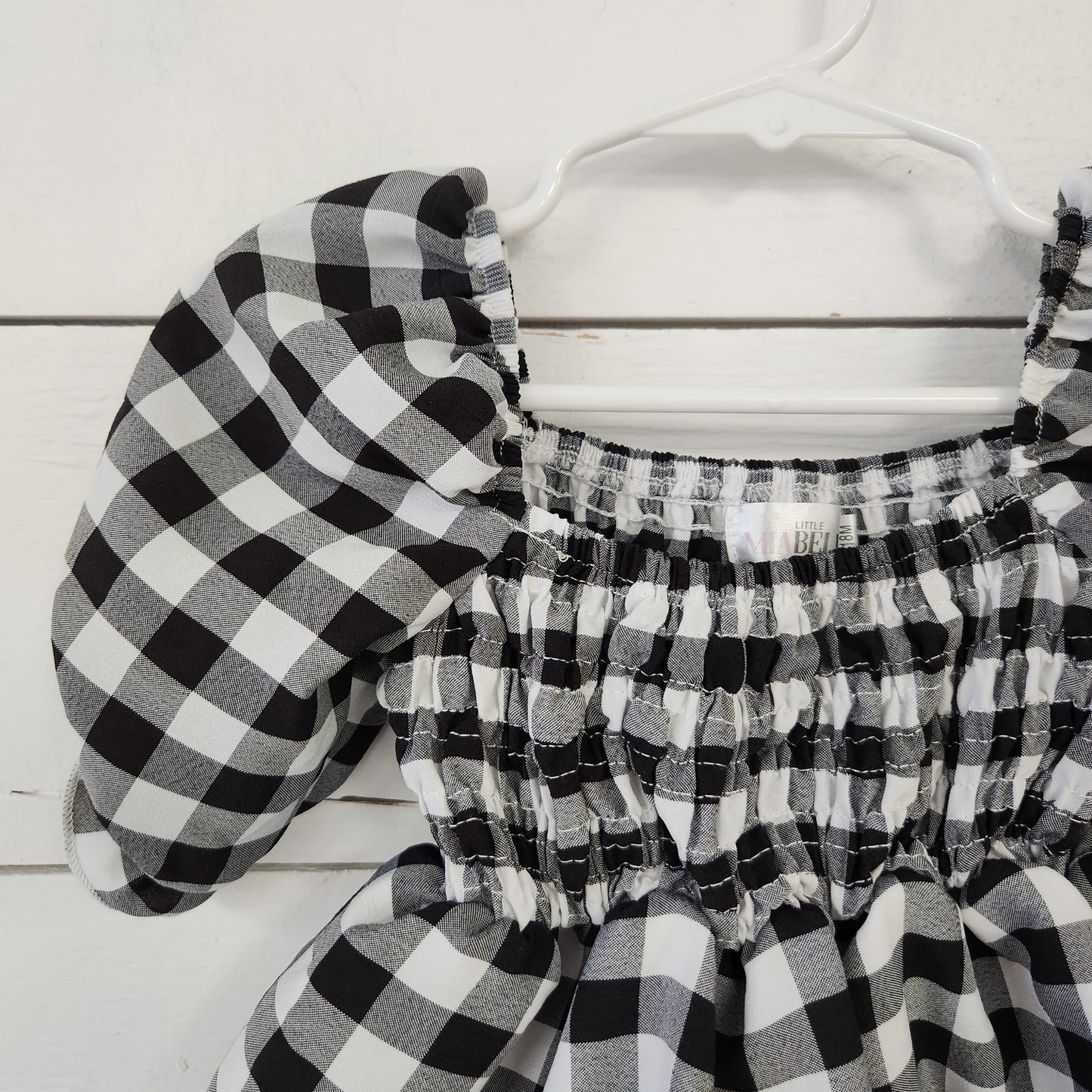 Size 12-18m | Little Mia Bella Smocked Ruffle Dress