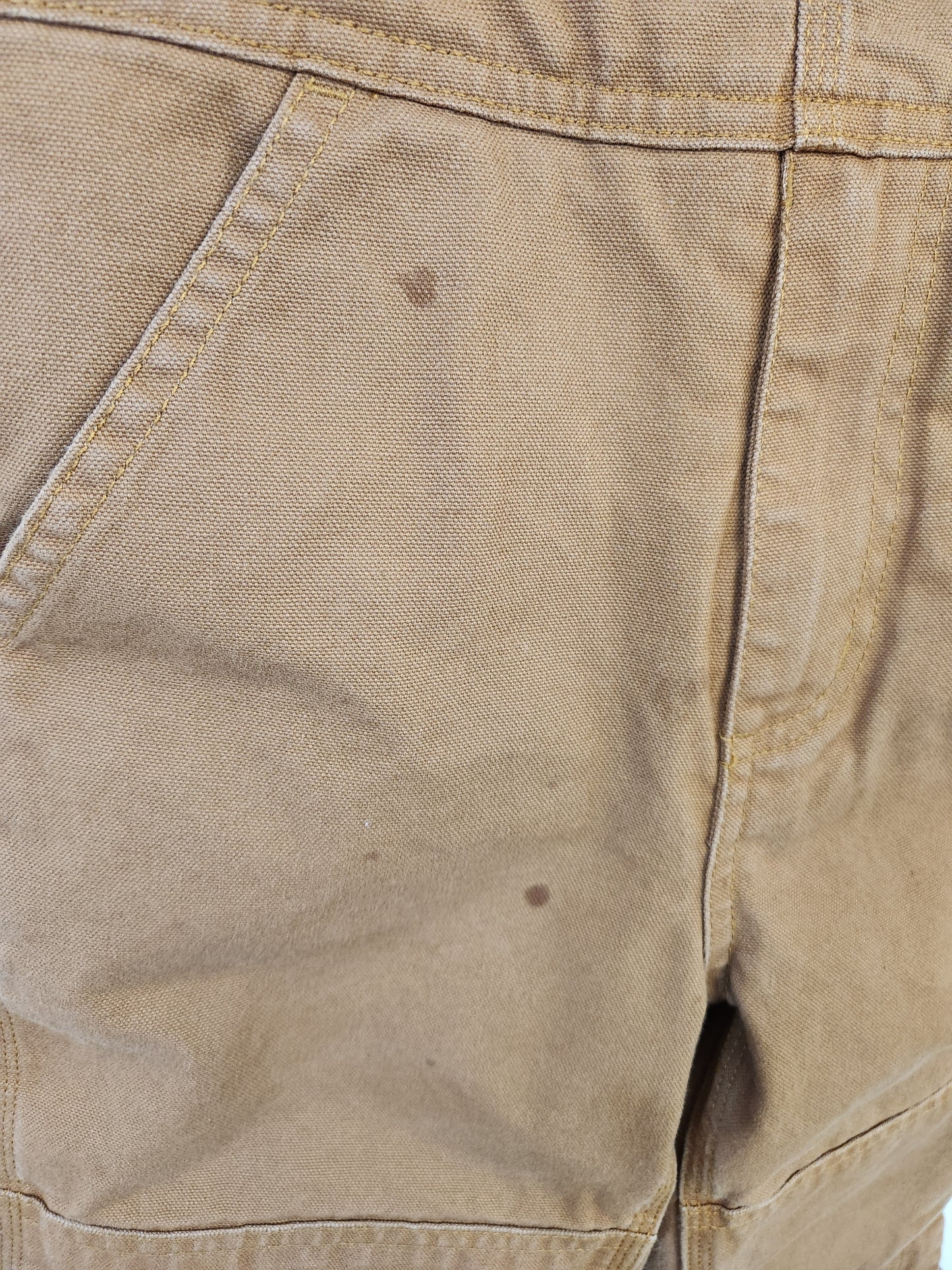 Size 5 | Carhartt Tan Insulated Overalls *staining