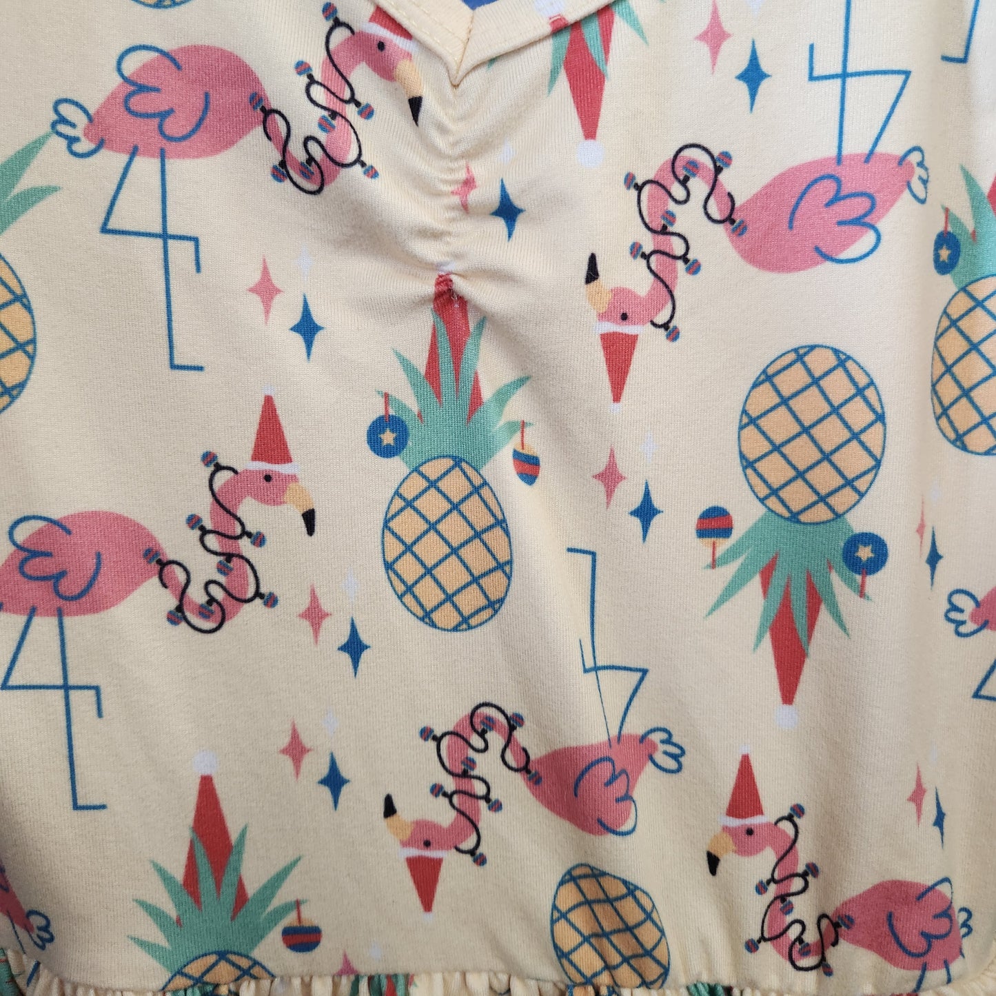 Size 2t | DotDotSmile Christmas flamingo dress