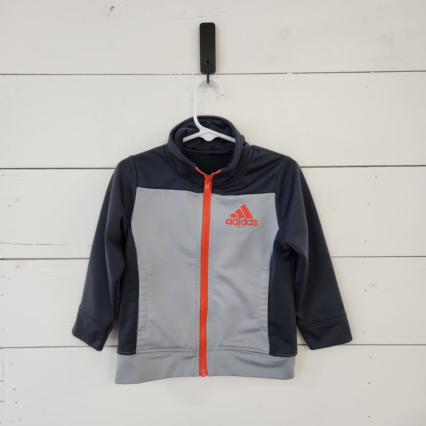 Size 18m | Adidas Grey & Orange Zip Up