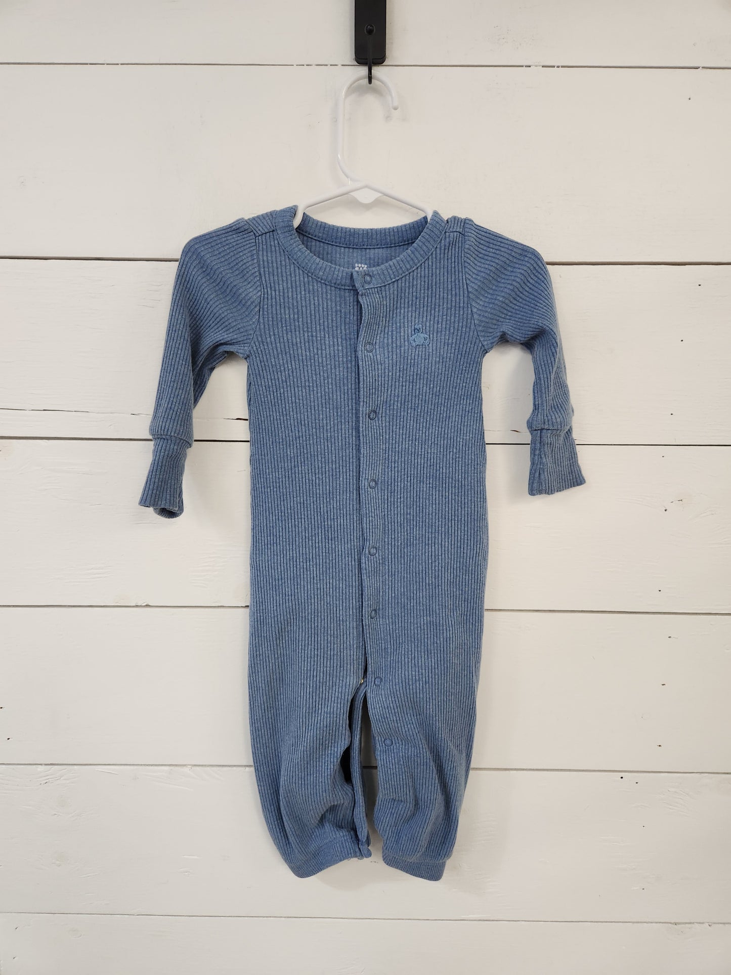 Size 0-3m | Gap Blue Ribbed Romper