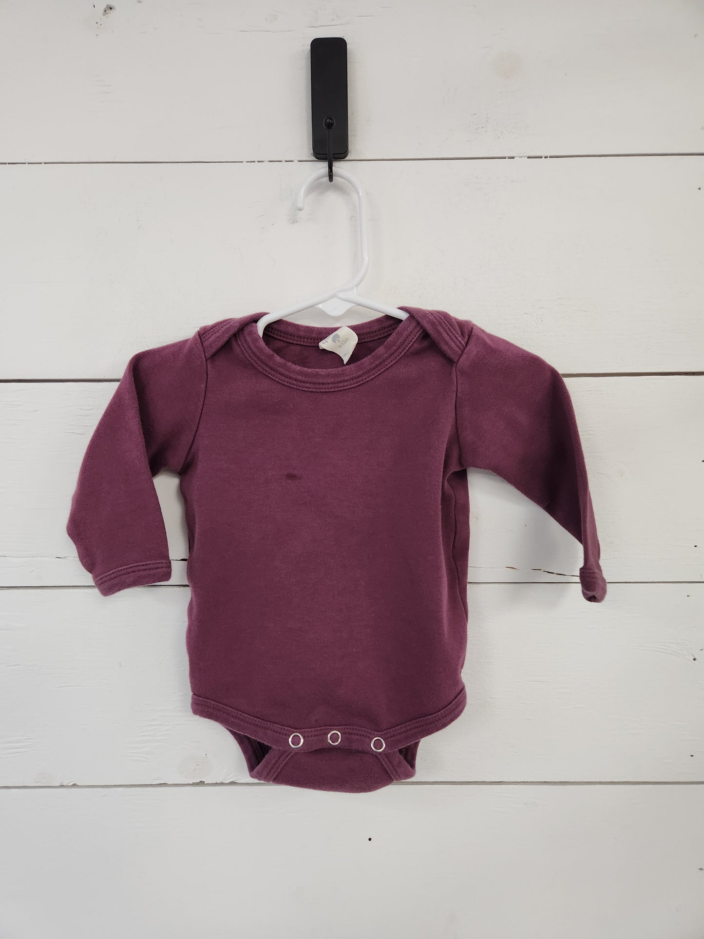 Size 6-12m | Kate Quinn Purple Bodysuit *stain