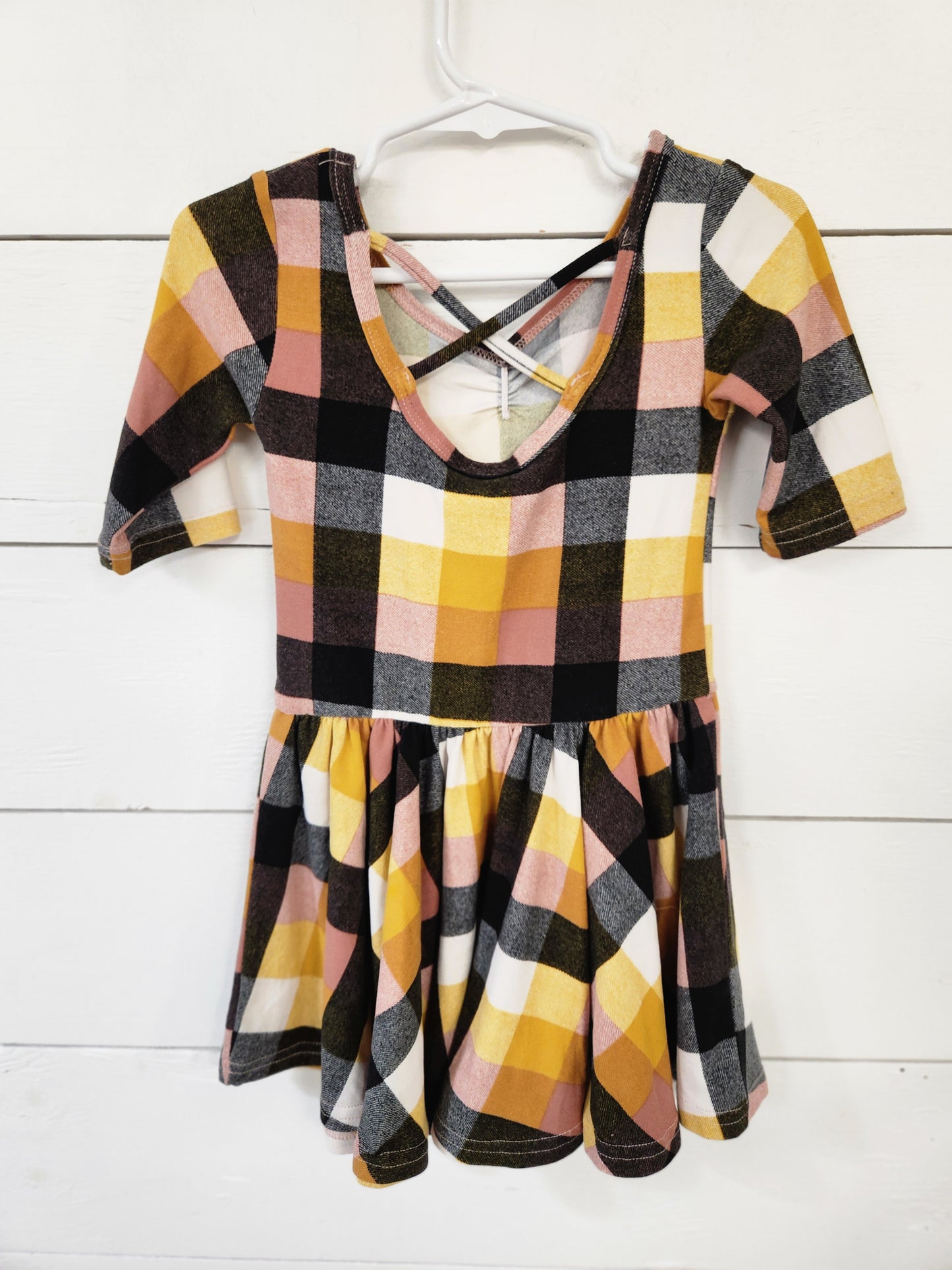 Size 2t | DotDotSmile Butter Soft Plaid Dress