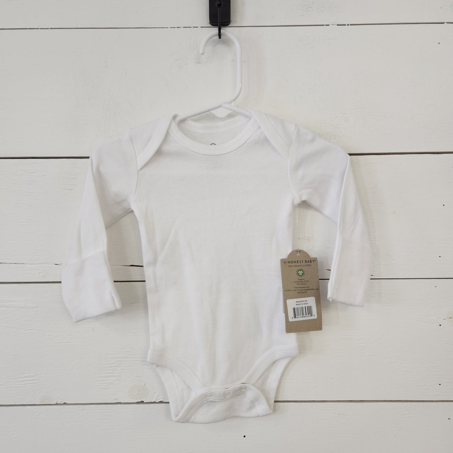 Size 0-3m | Honest White Bodysuit NWT