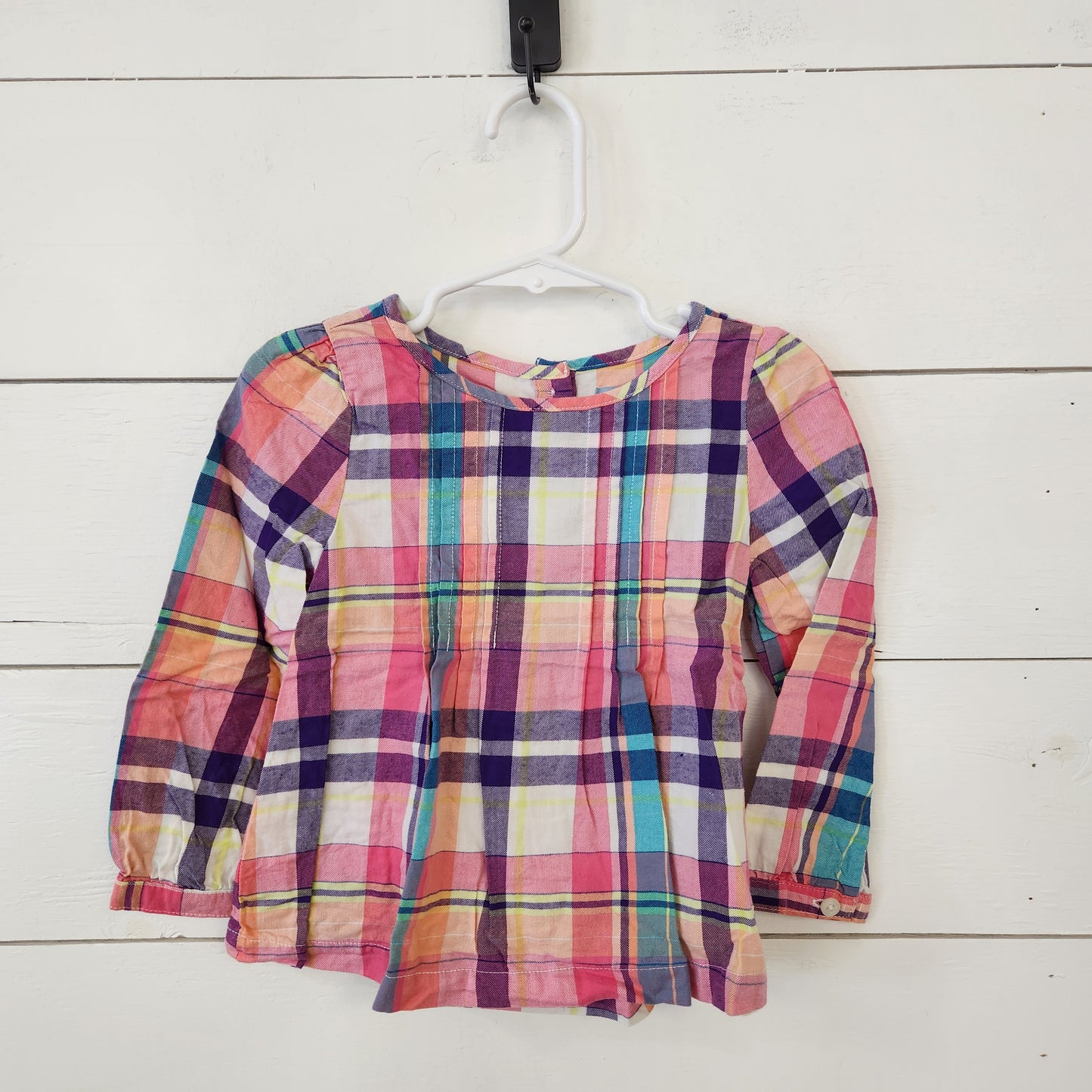Size 2t | Gap Pink Plaid Shirt