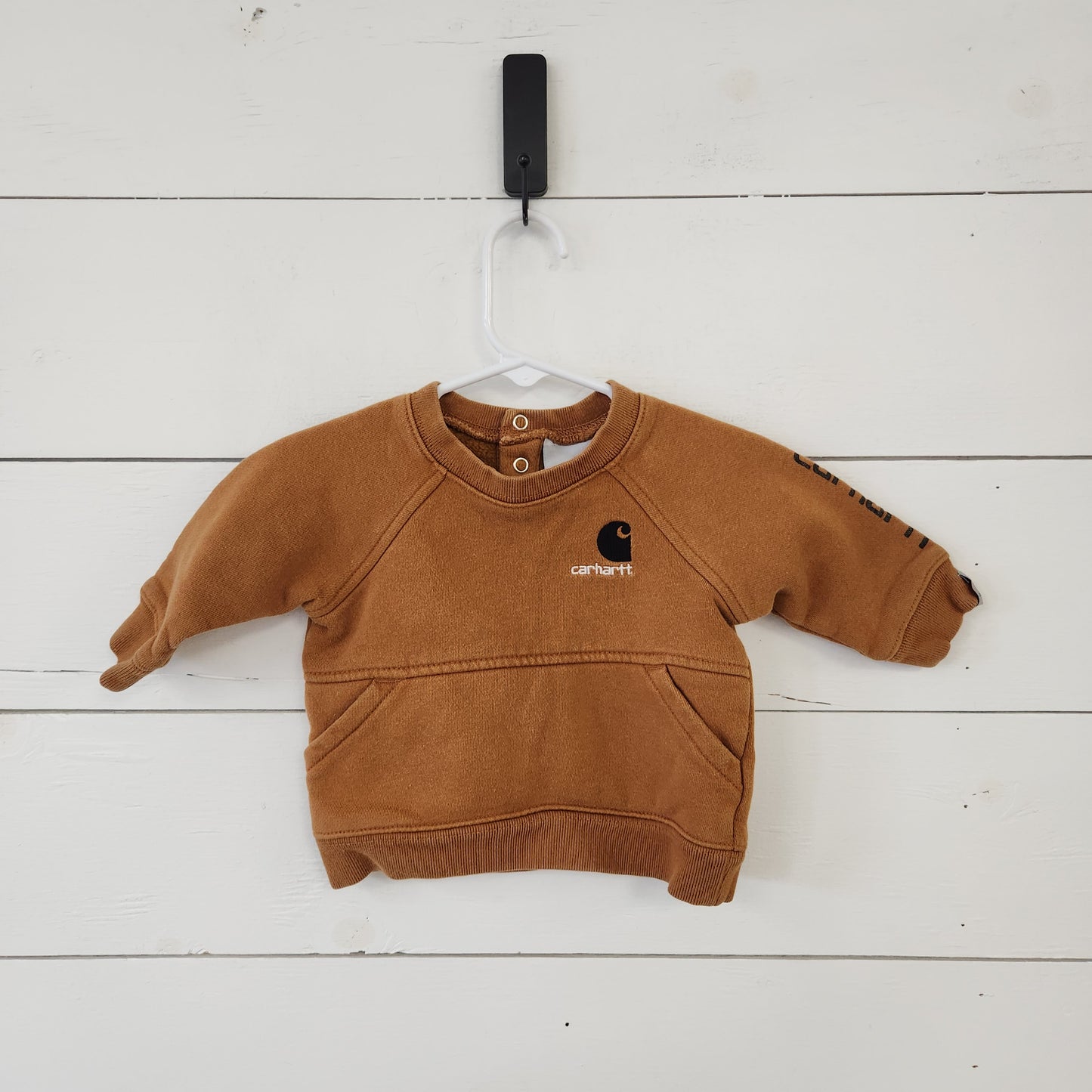 Size 6m | Carhartt Tan Crewneck with Pocket