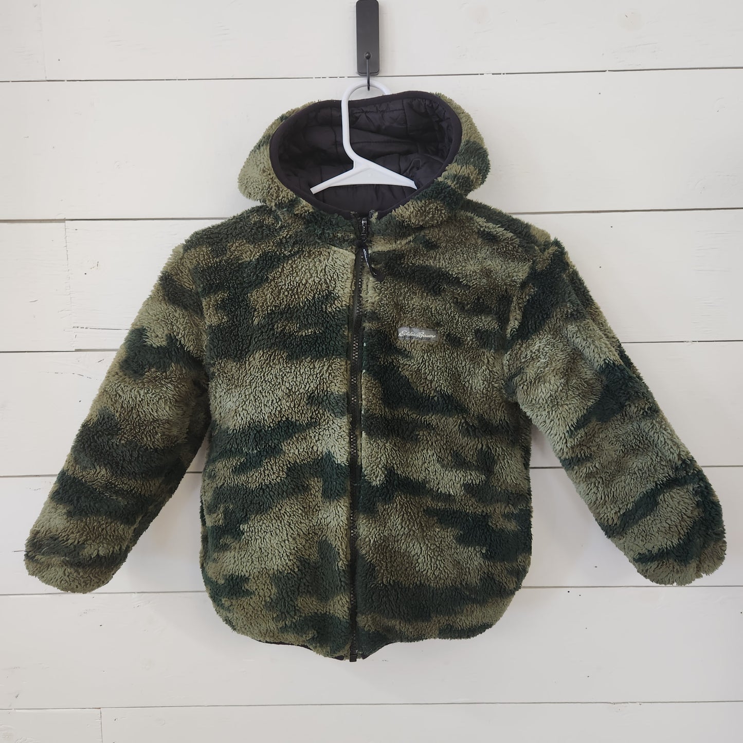 Size 7-8 | Eddie Bauer Reversible Fleece Jacket *wear