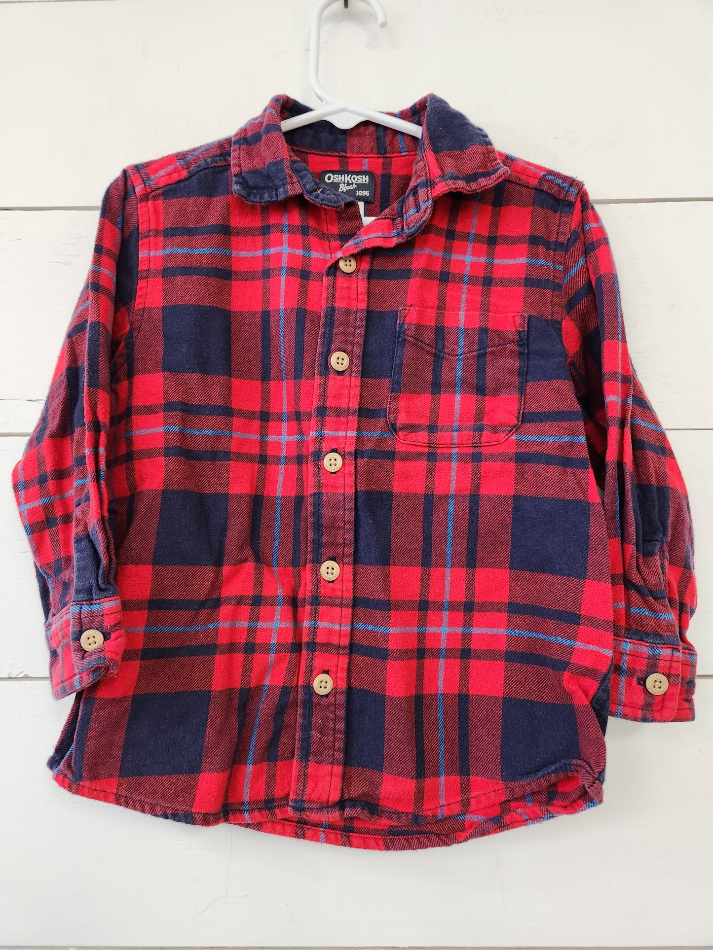 Size 3T | Osh Kosh red flannel