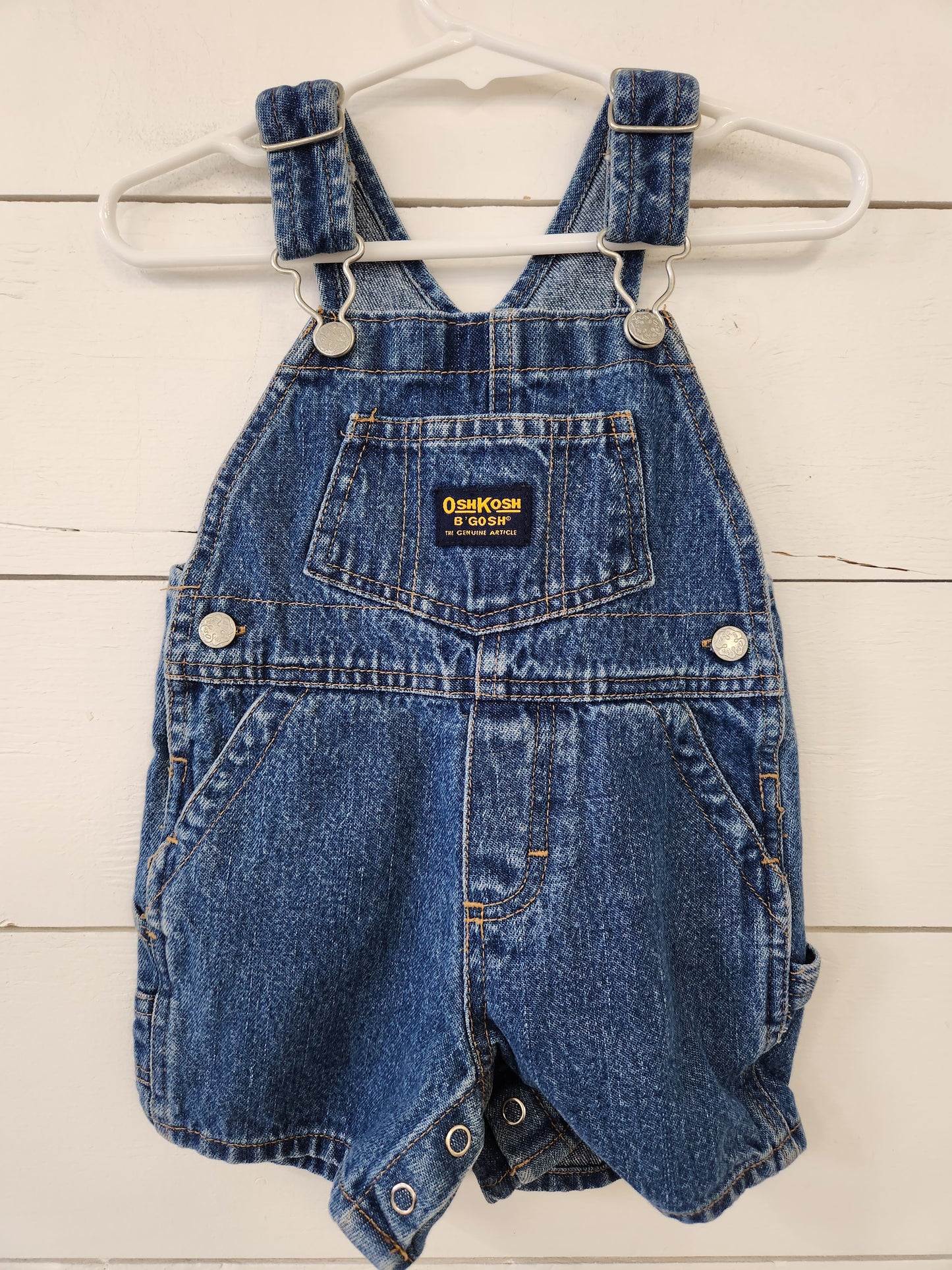 Size 3-6m | Oshkosh Denim Short Overalls