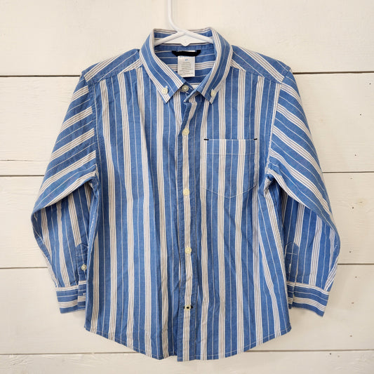 Size 4t | Gymboree Blue Striped Button Down
