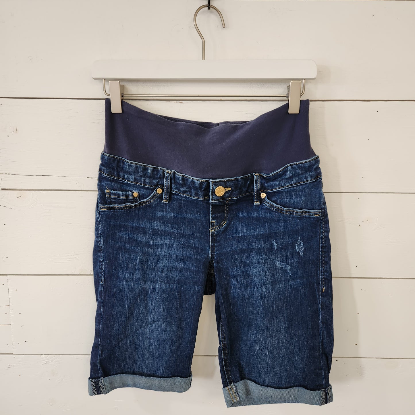 Size 6 | &Denim Maternity Shorts