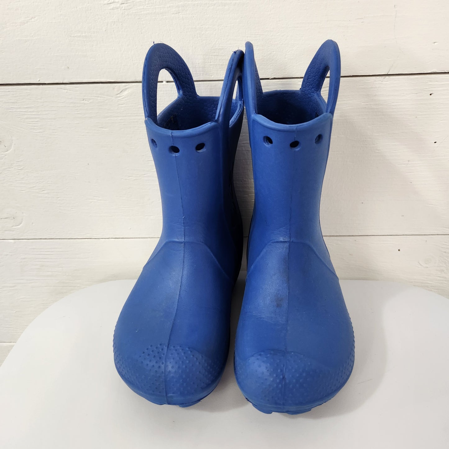 Size 10 | Crocs boots blue