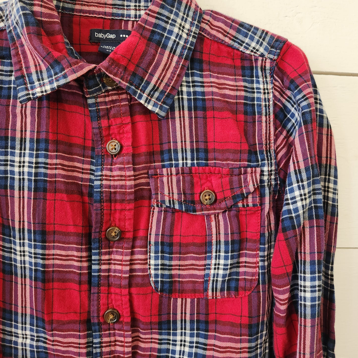 Size 4T | Baby Gap Red Flannel