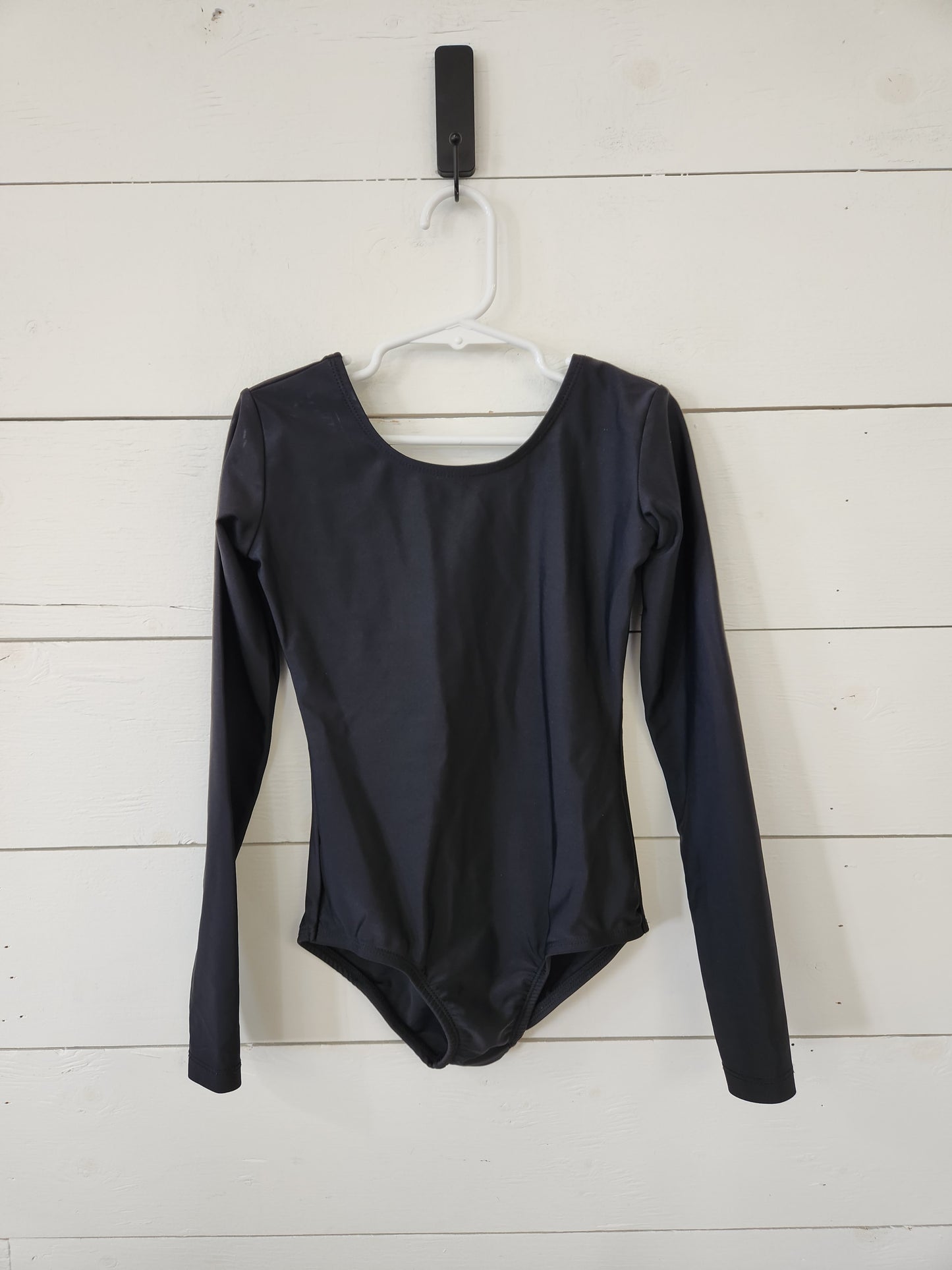 Size M | Leveret Girl Black Long-Sleeve Leotard
