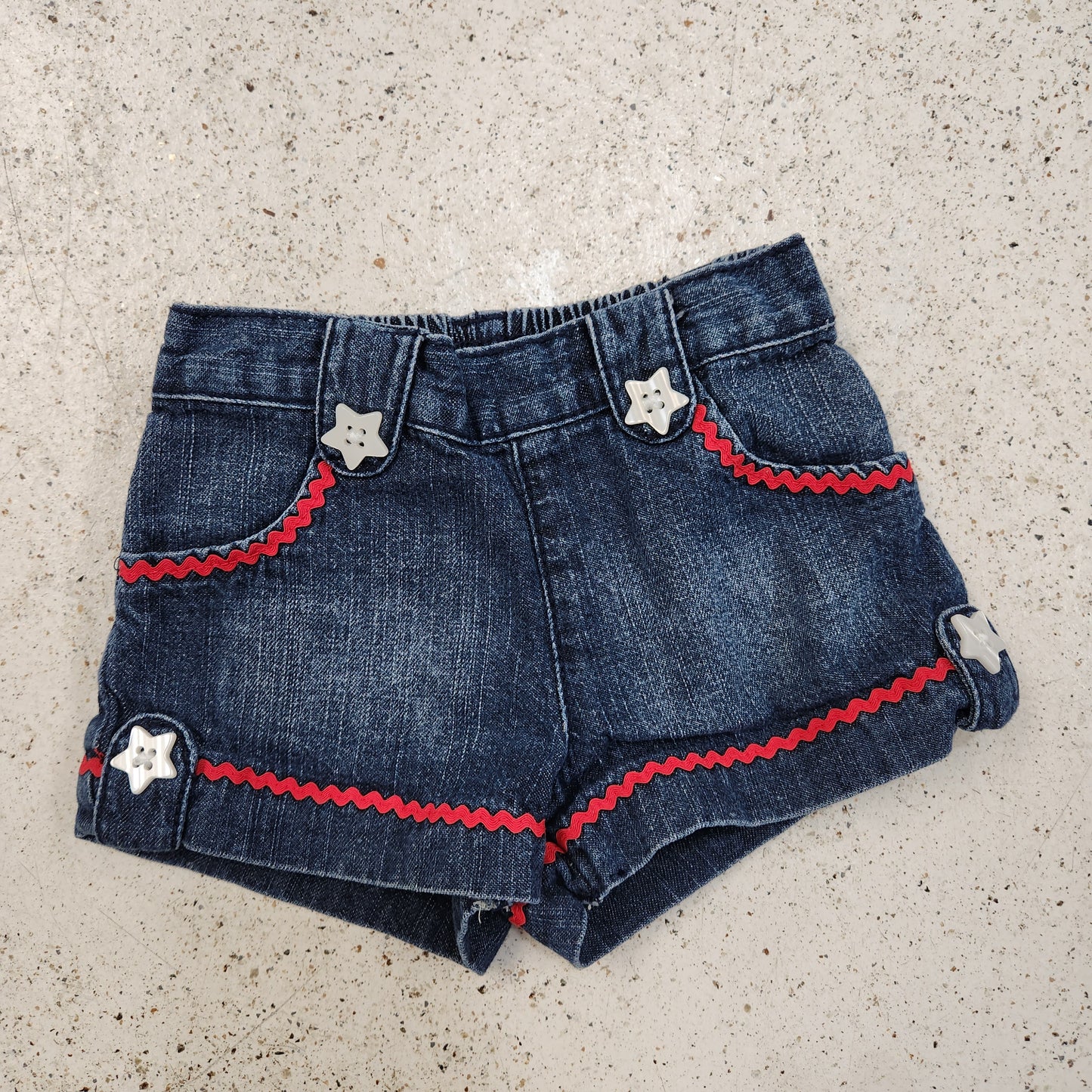 Size 6-12m | Gymboree Star Button Jean Shorts