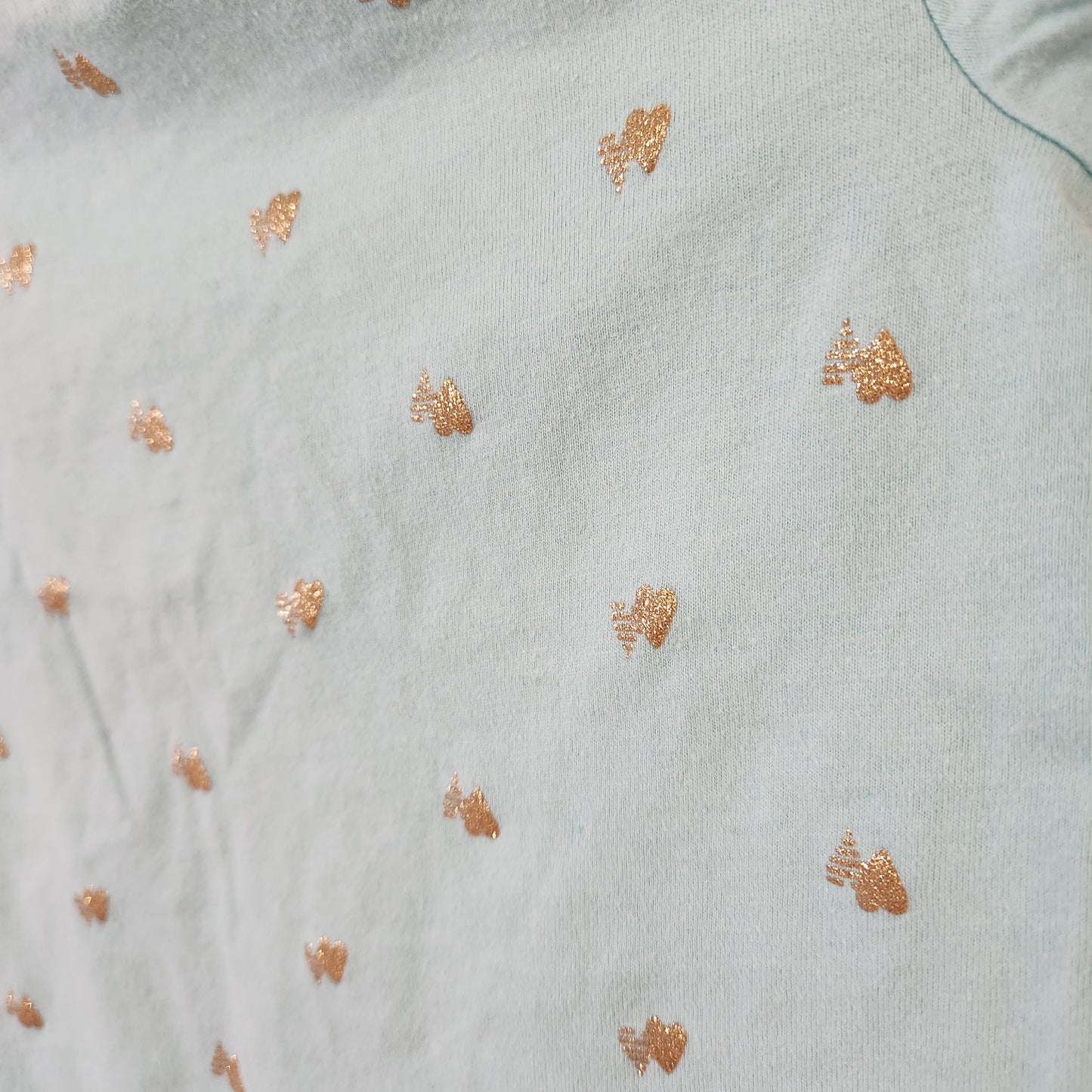 Size 2t | Osh Kosh Blue & Gold Heart Shirt