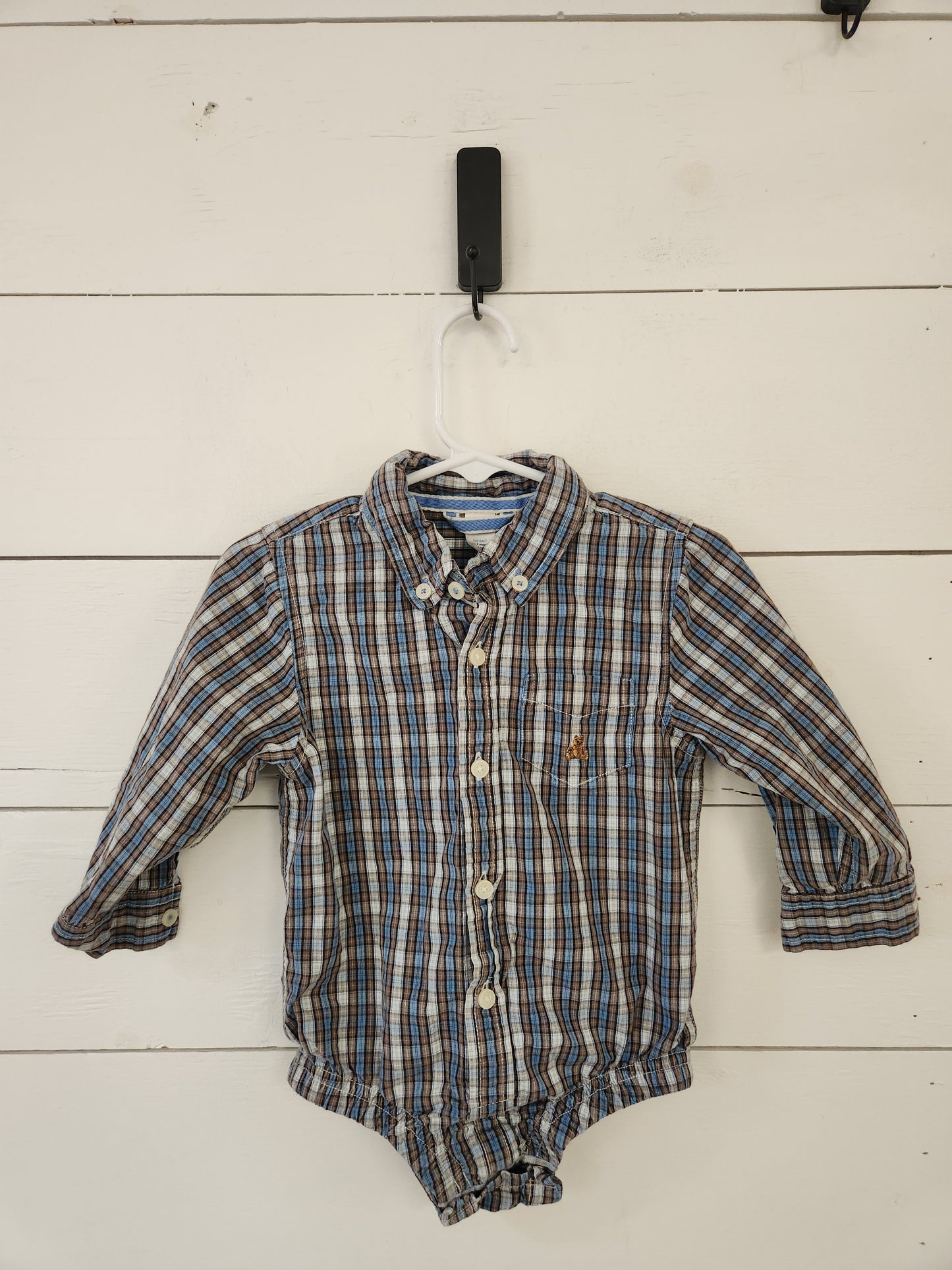 Size 18-24m | Gap Plaid Bodysuit
