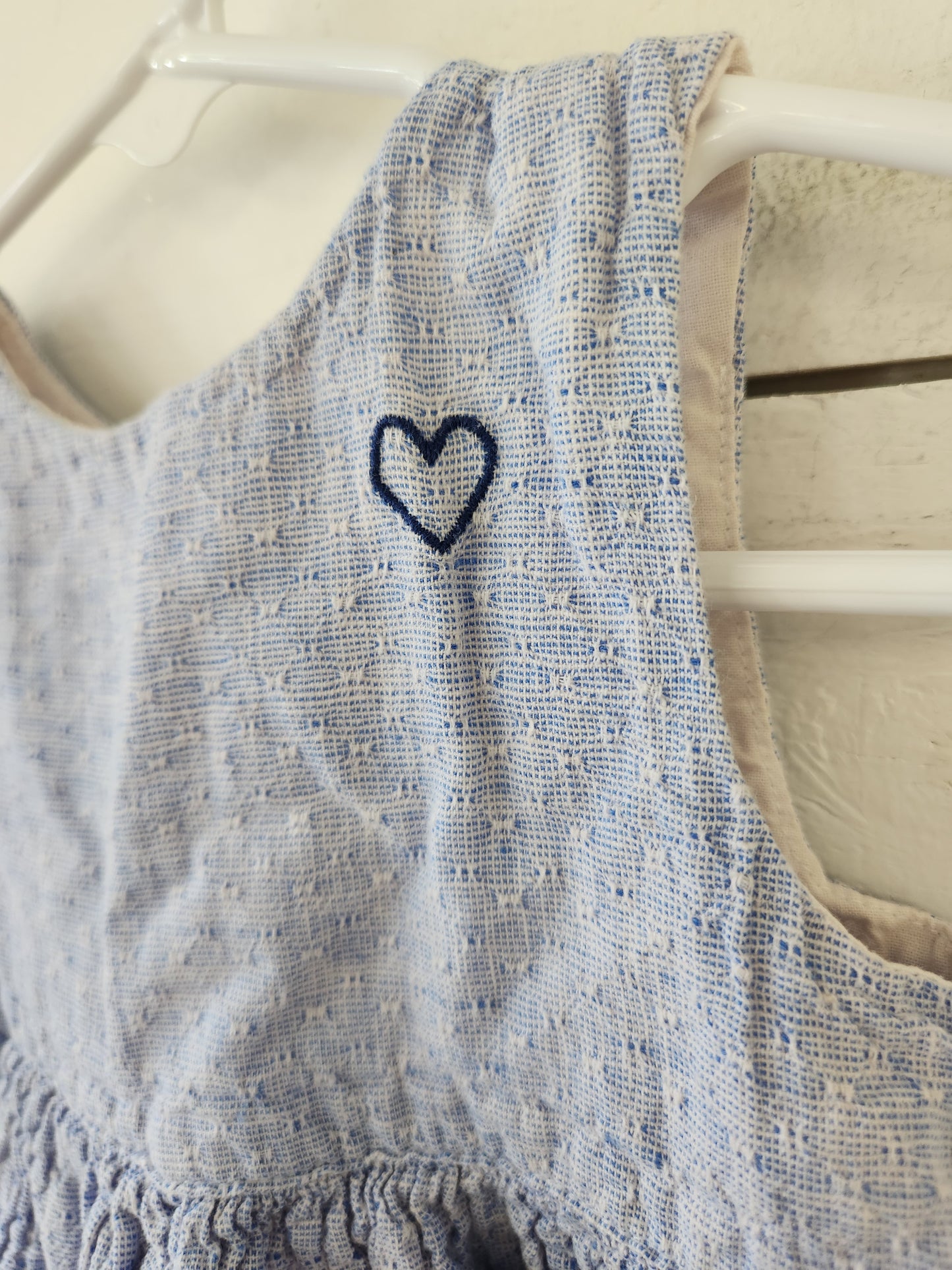 Size 6-9m | H&M Blue Heart Dress