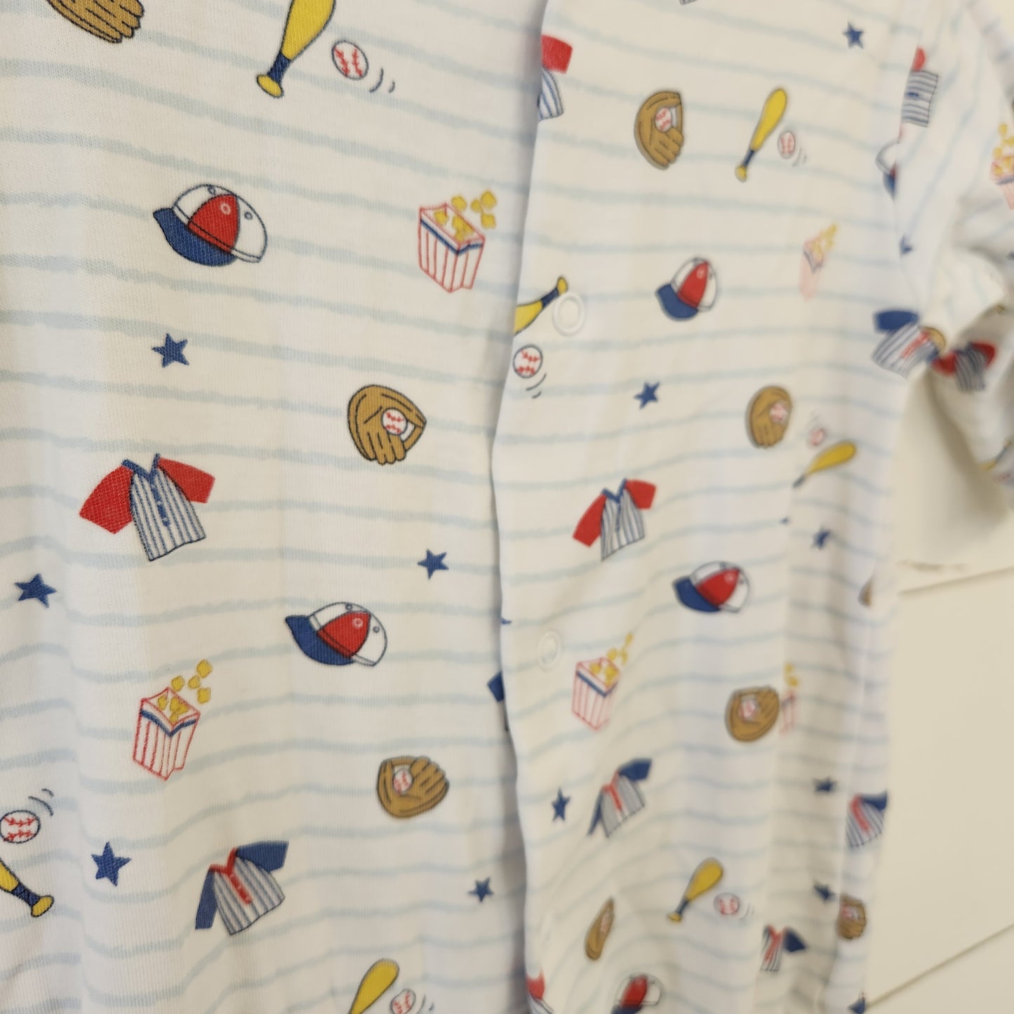 Size 3-6m | Kissy Kissy Baseball Footie