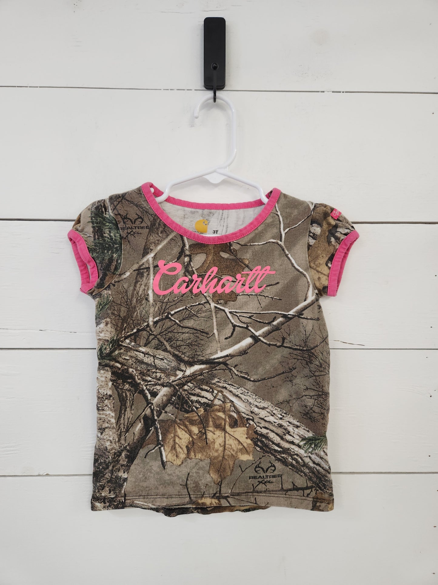 Size 3t | Carhartt Camo & Pink Shirt