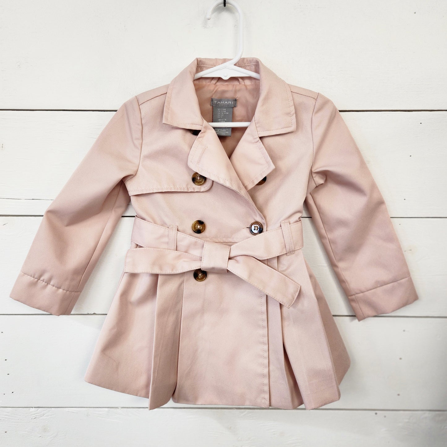 Size 24m | Tahari Pink Trench Coat