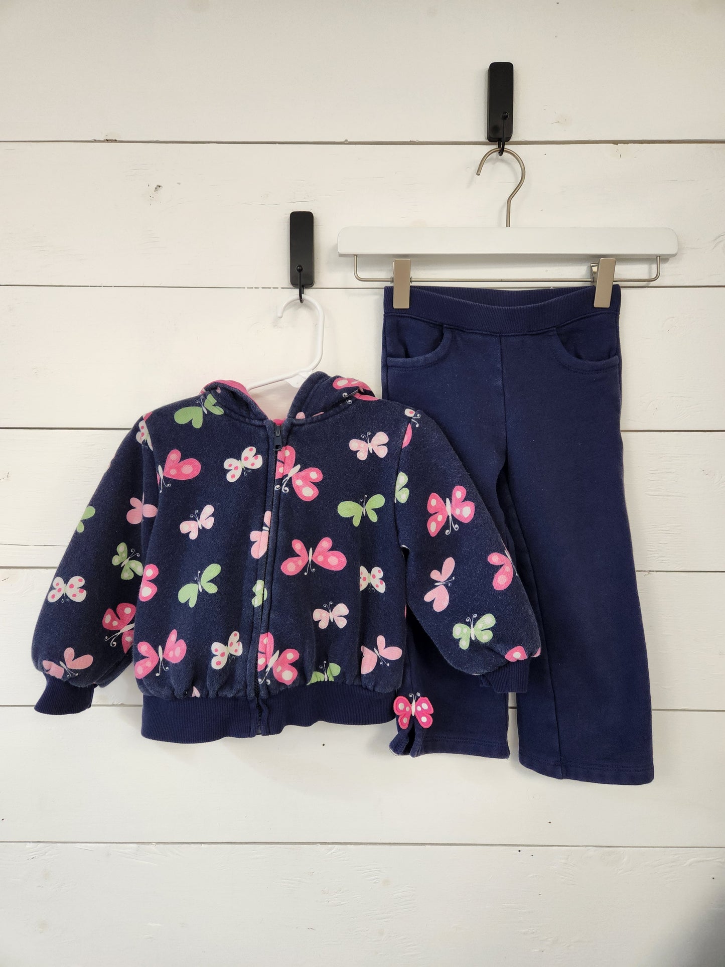 Size 3t | Gymboree Zip Butterfly Sweatshirt/Sweatpants Set