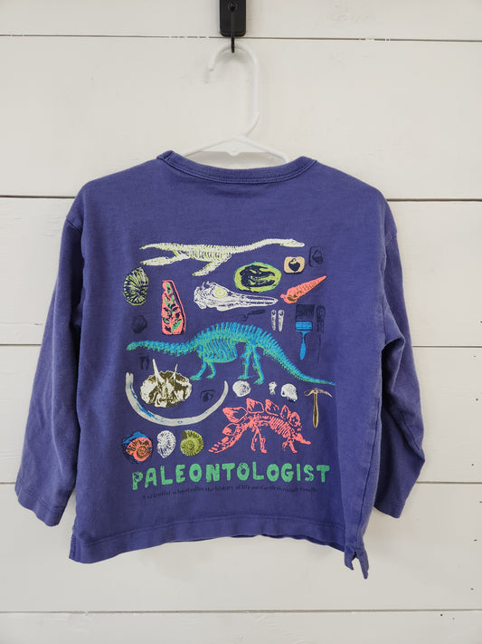 Size 4-5 | Mini Boden Paleontologist Long Sleeve *staining