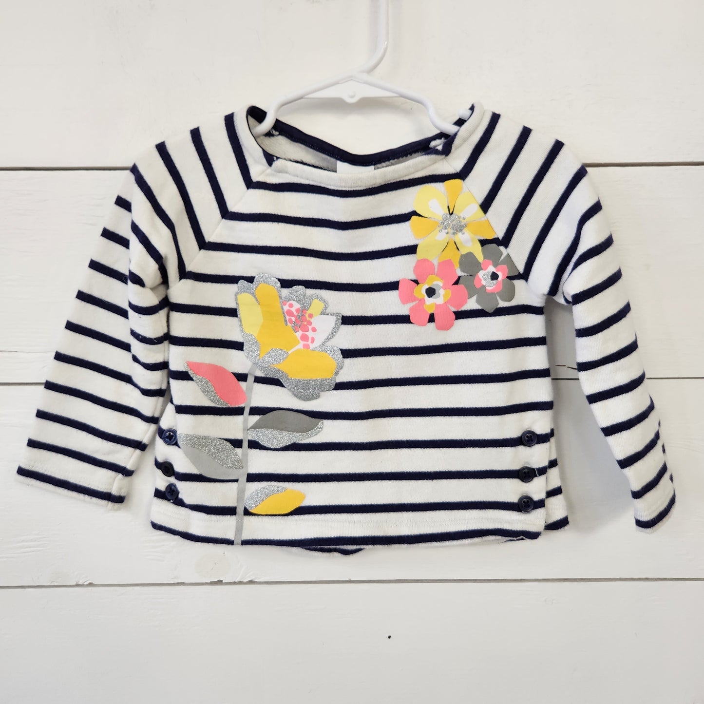 Size 2t | Gymboree Stripes and Floral Sweater