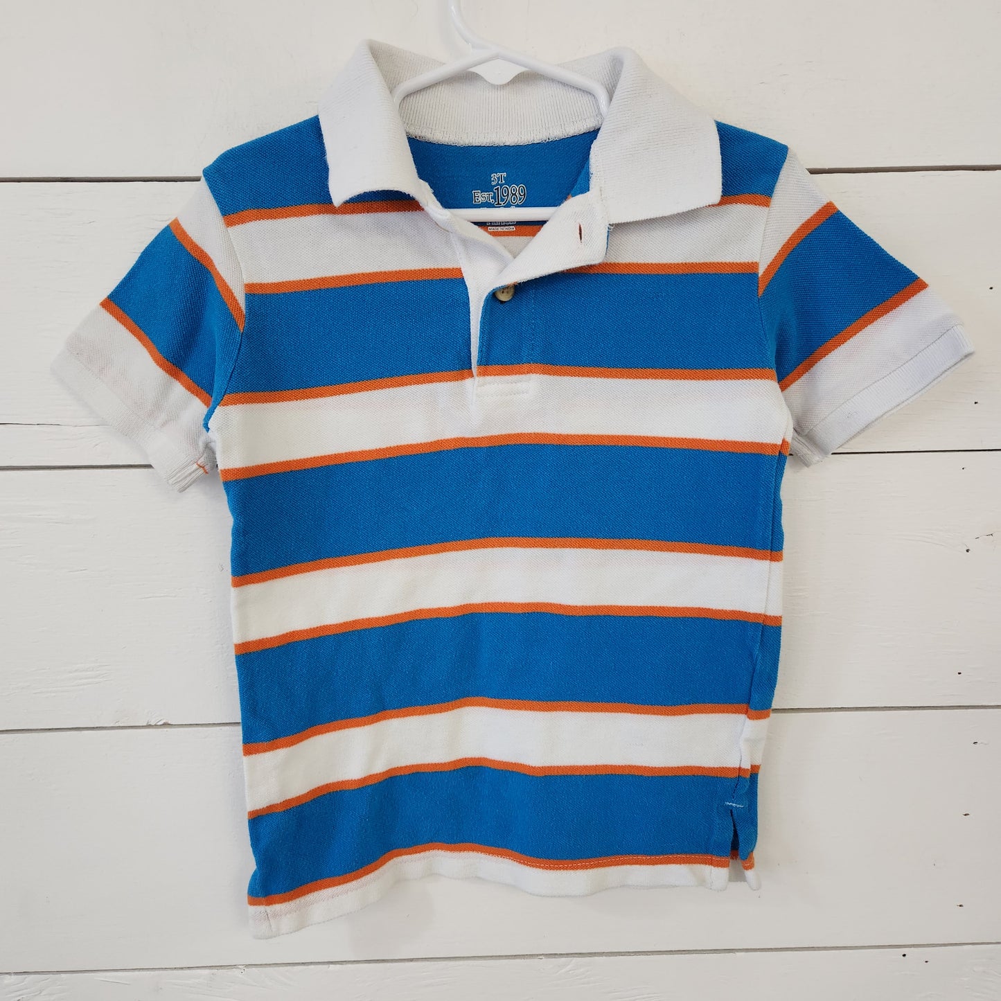 Size 3t | Place Blue & Orange Polo