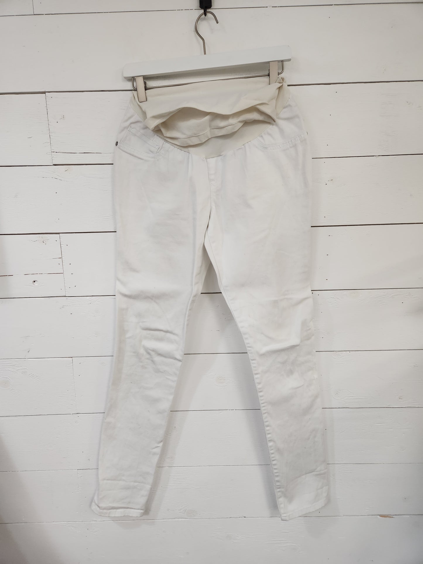Size S | Motherhood Maternity White Jeans