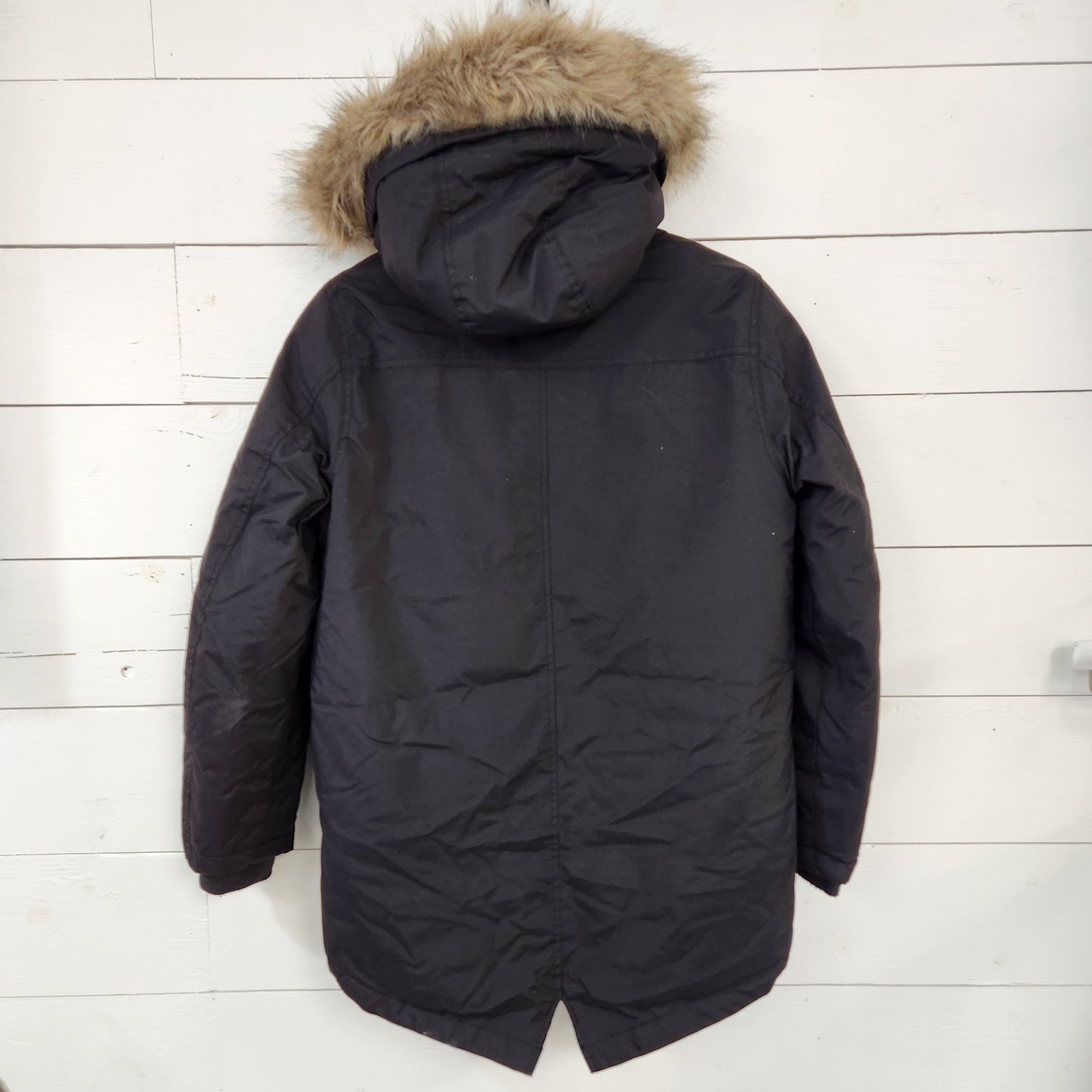 Size M | Eddie Bauer Black Sherpa Lined Winter Coat