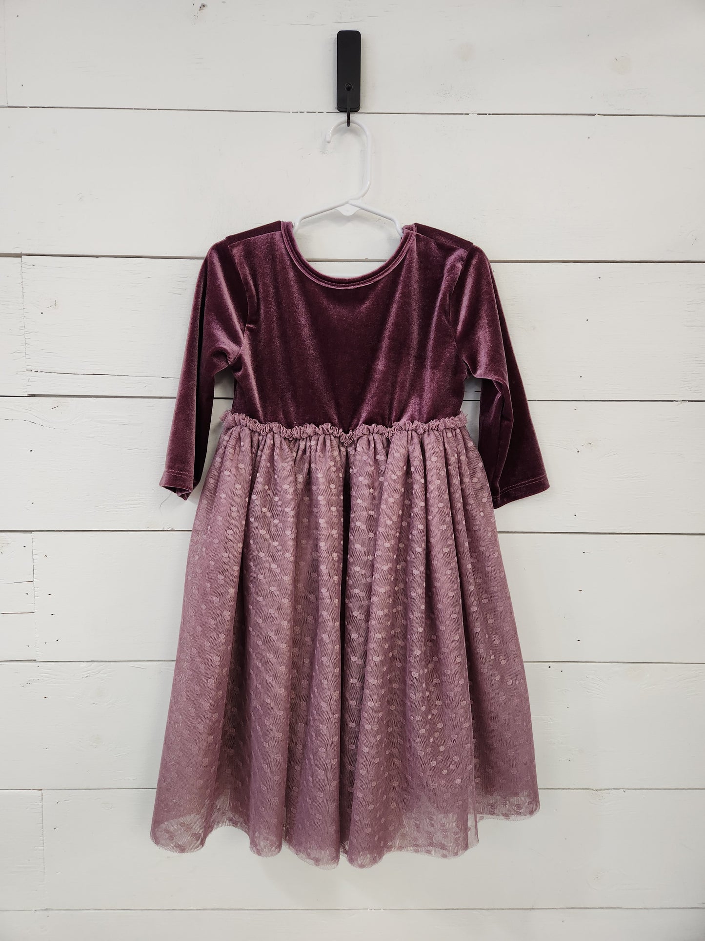 Size 5-6 | Mila & Rose Mauve Tulle & Velvet Dress