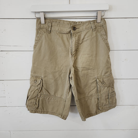 Size 12 | Wrangler Adjustable Tan Cargo Shorts