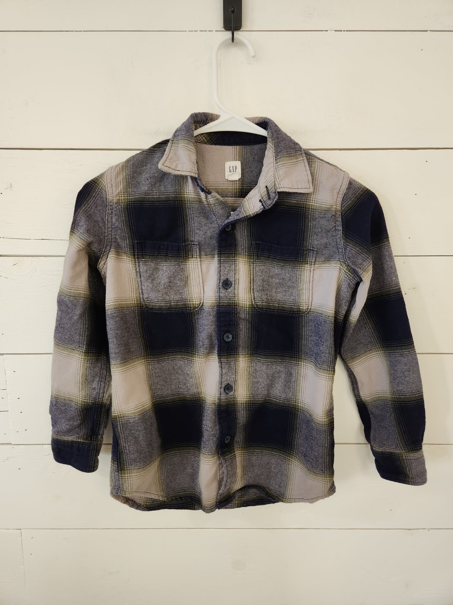 Size M | Gap Navy & Grey Flannel