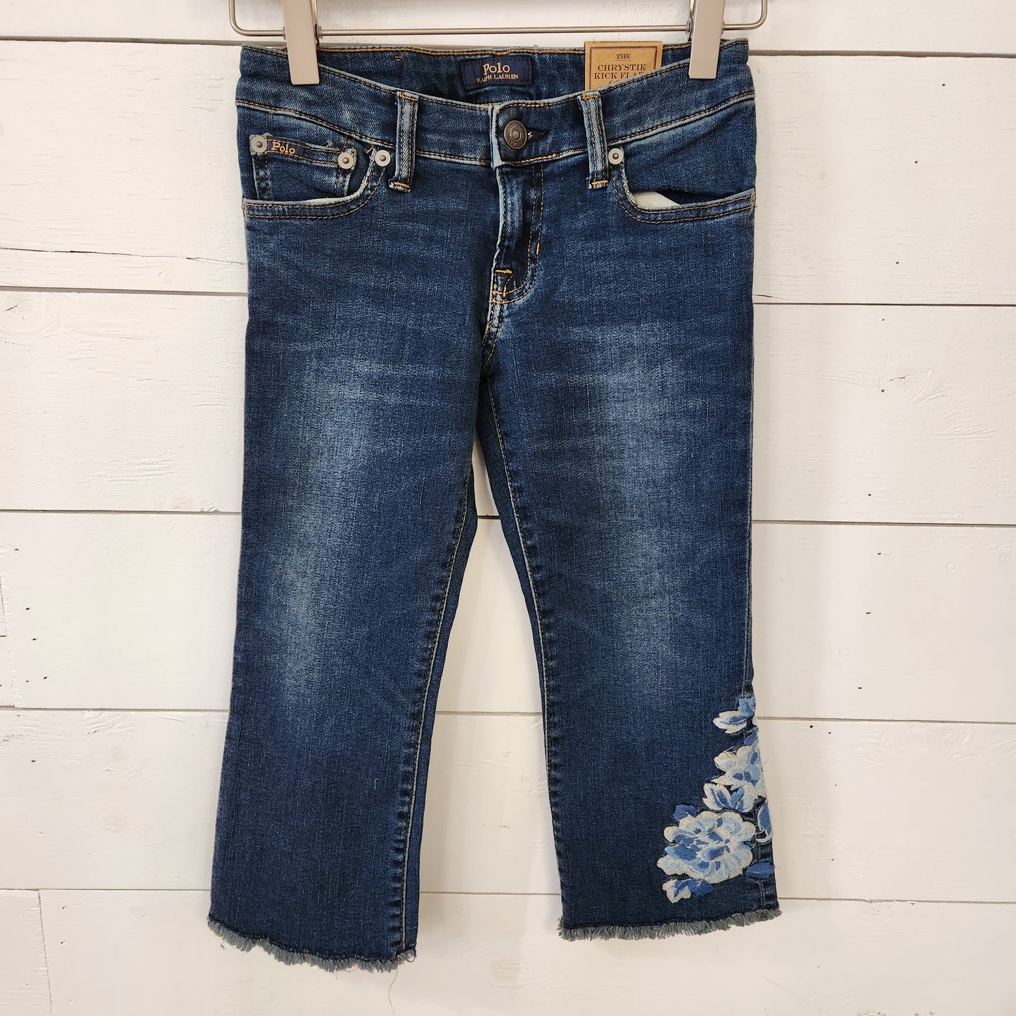 Size 7 | Polo Embroidered Jeans NWT