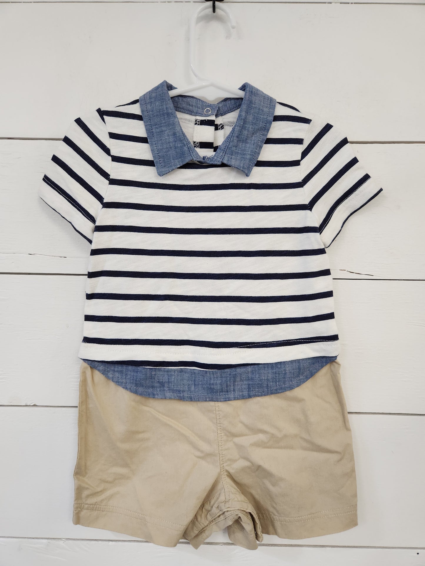 Size 12-18m | Gap One Piece Collared Shortie Romper