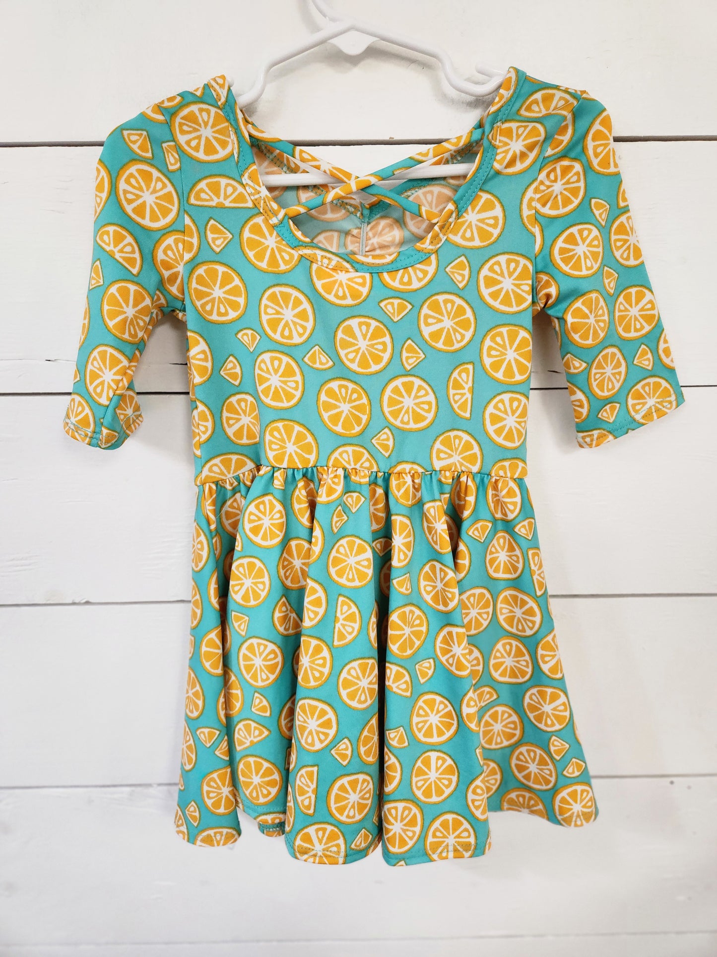 Size 2t | DotDotSmile Citrus Dress